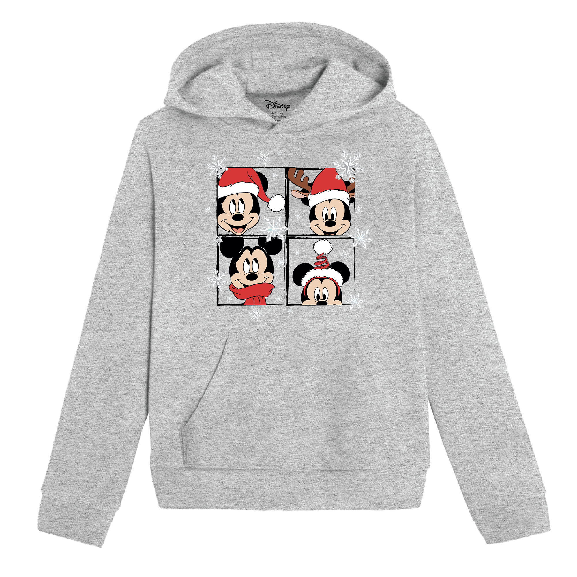 Sweat à capuche de Noël licence 4/12 ans - Rouge