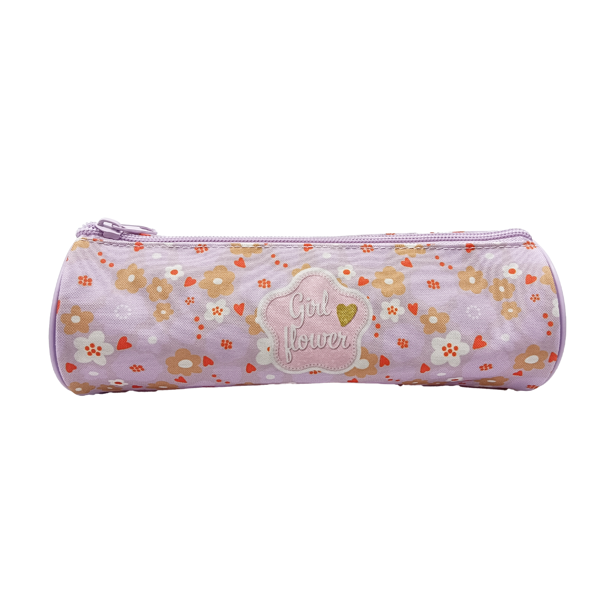 Trousse ronde fleurie