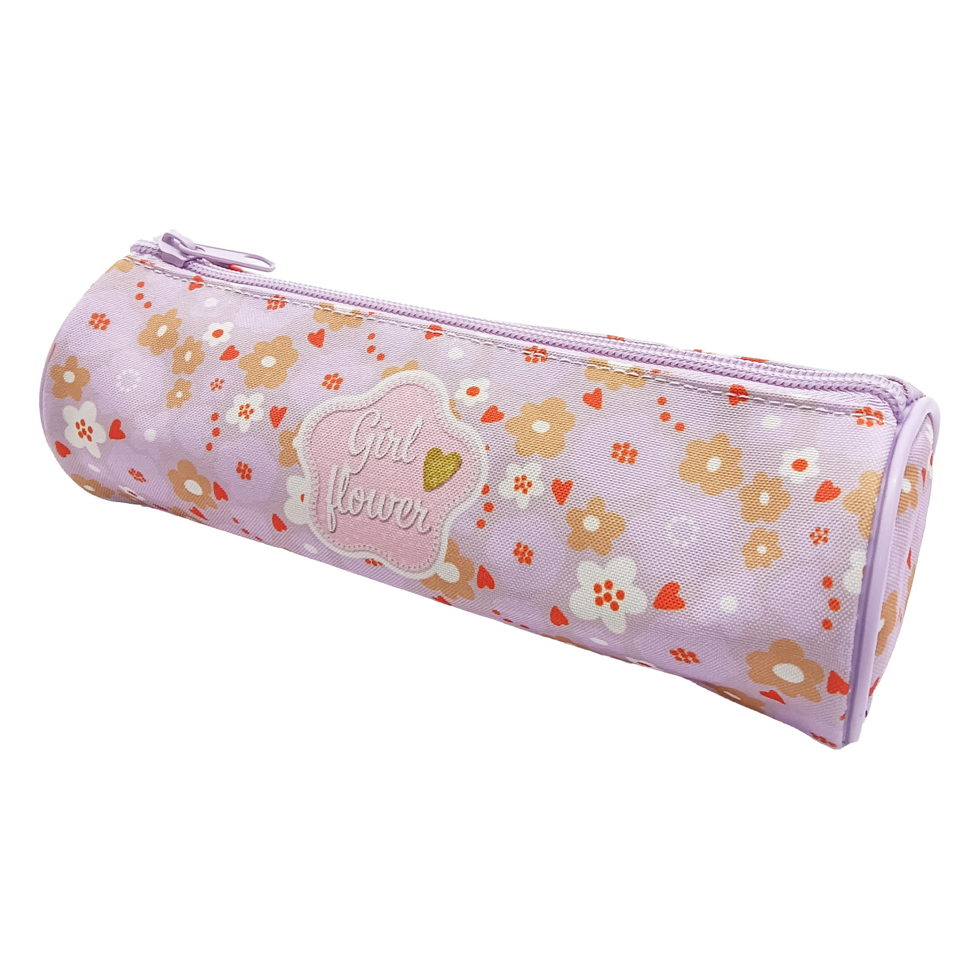 Trousse ronde fleurie