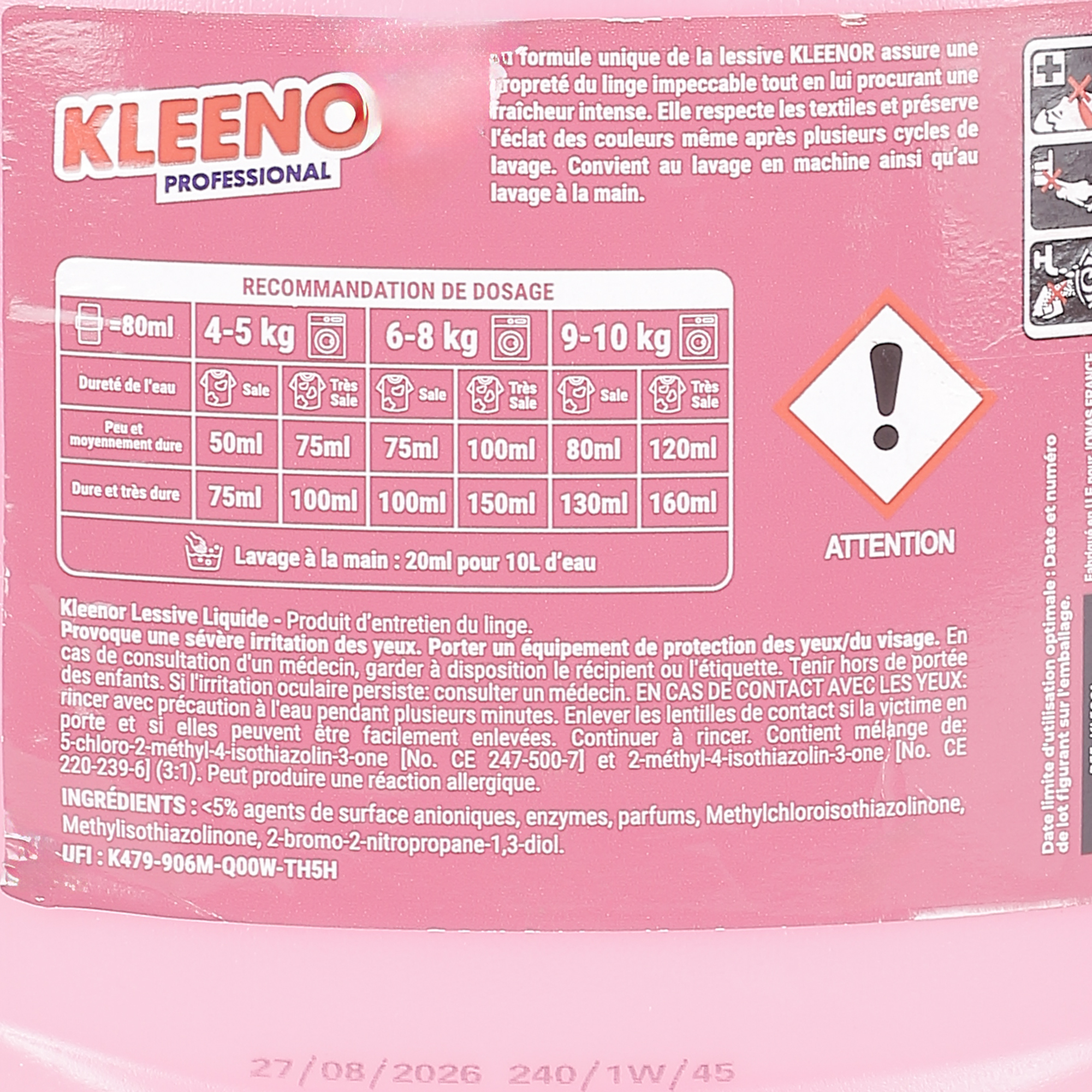 84 doses de lessive liquide bouquet de roses