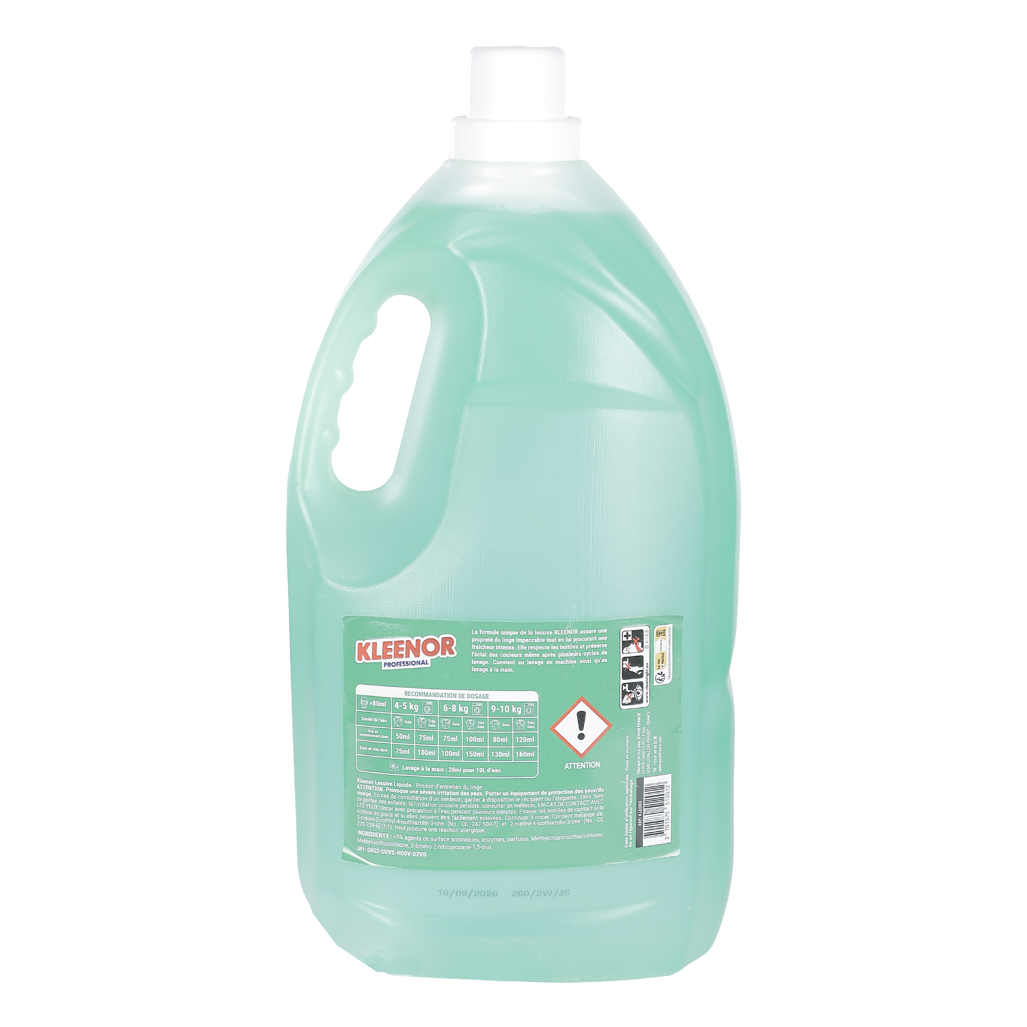 80 doses de lessive liquide fraîcheur intense