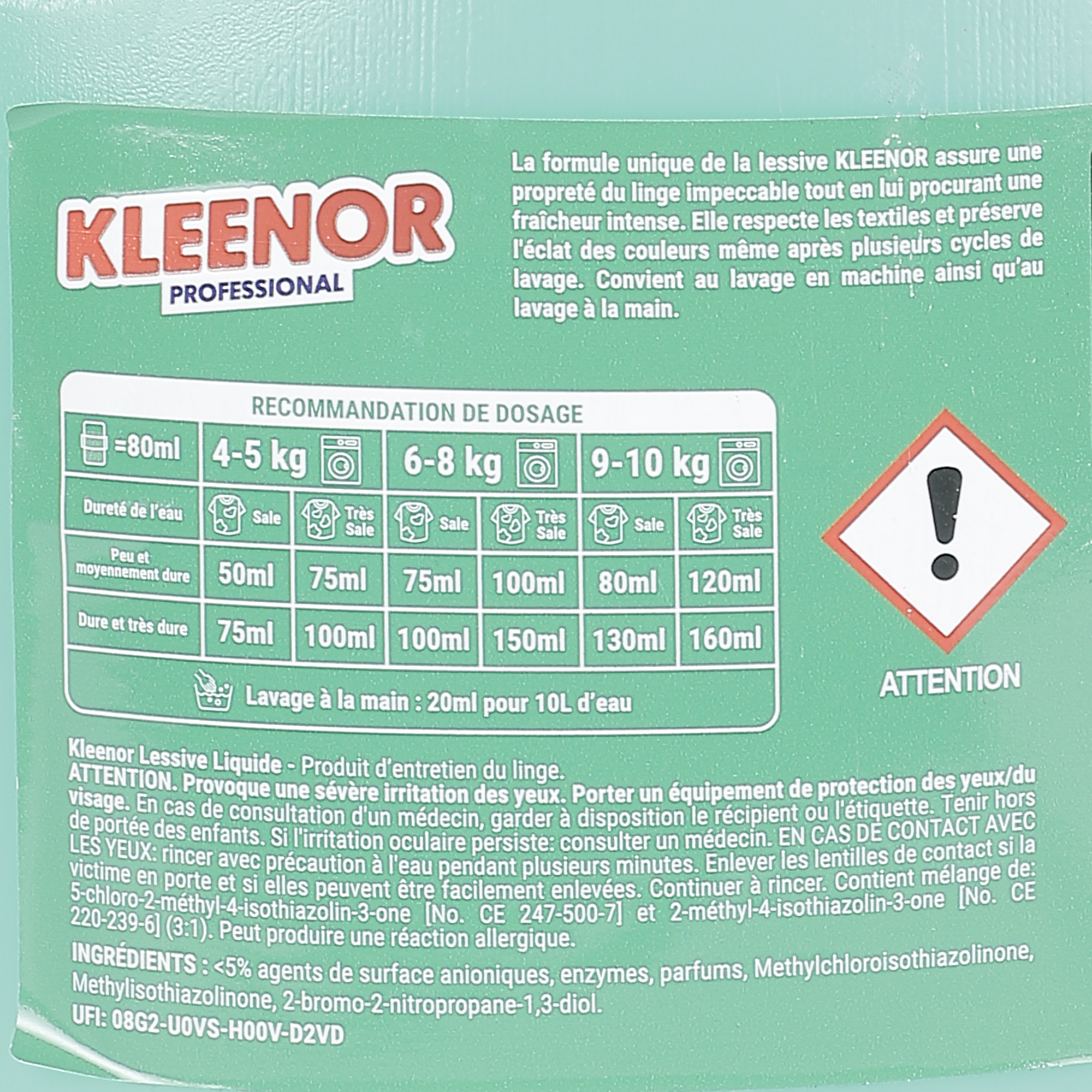 84 doses de lessive liquide fraîcheur intense