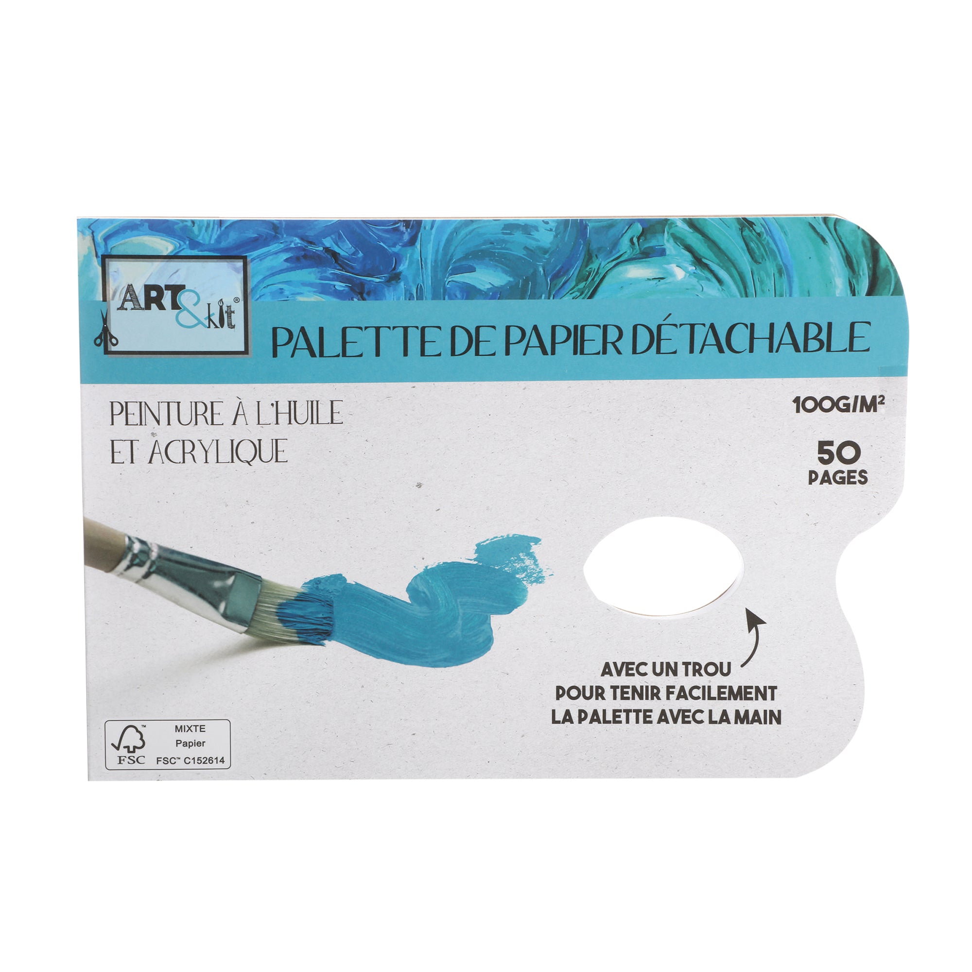 Palette de papier détachable 50 feuilles