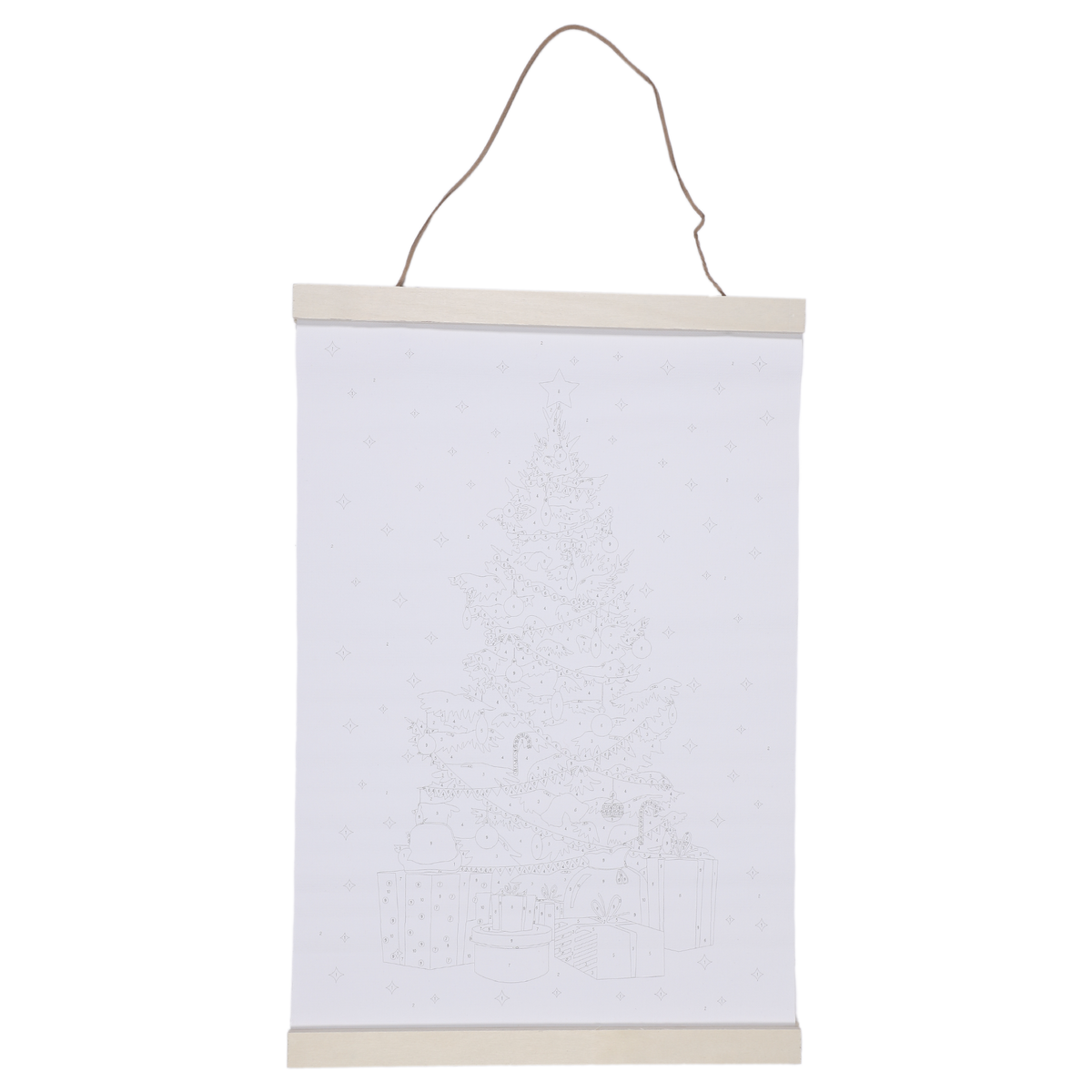 Peinture à numéros thème de Noël  - Vert