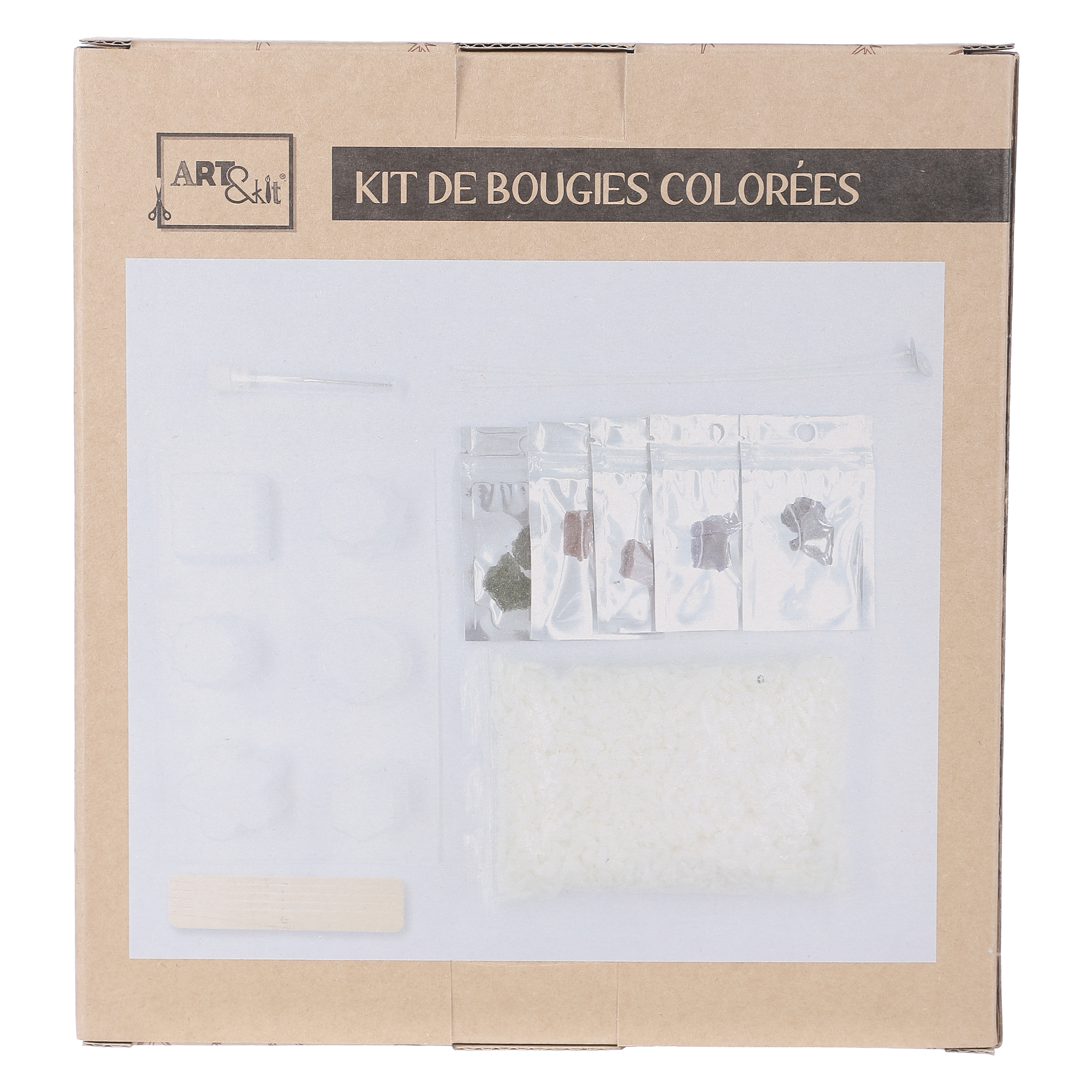 Kit de bougies colorés