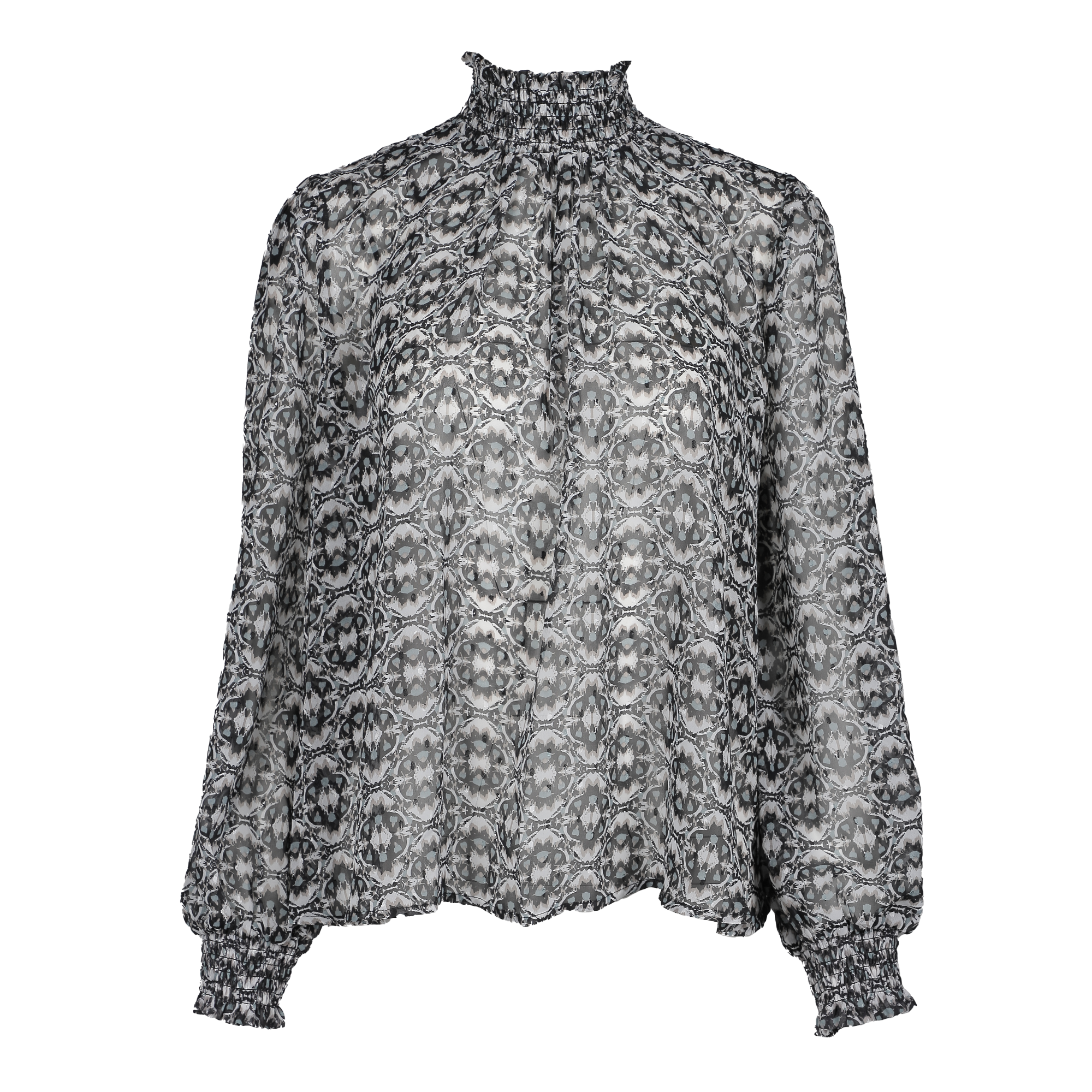 Blouse col montant  - Imprimé