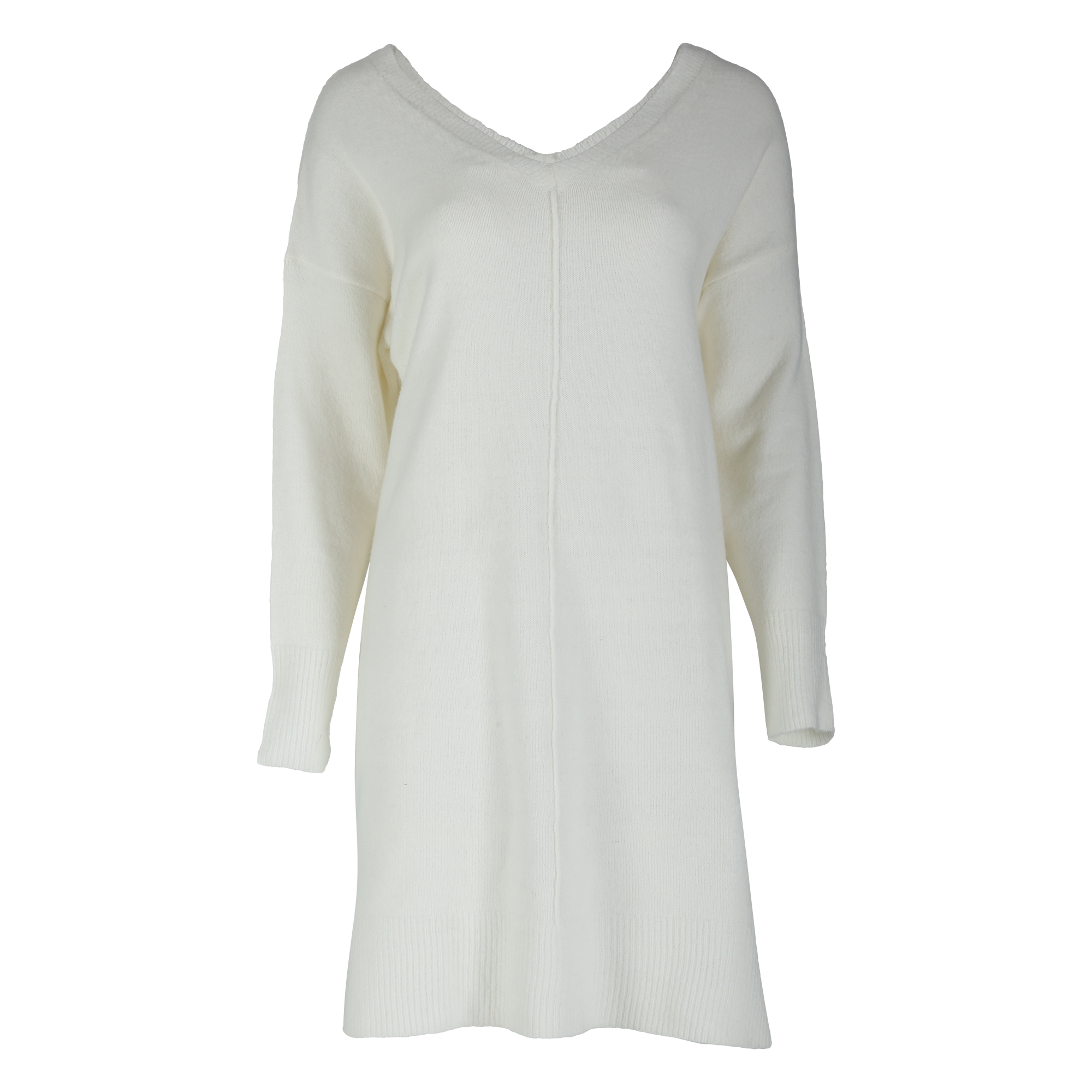 Robe en maille  - Blanc