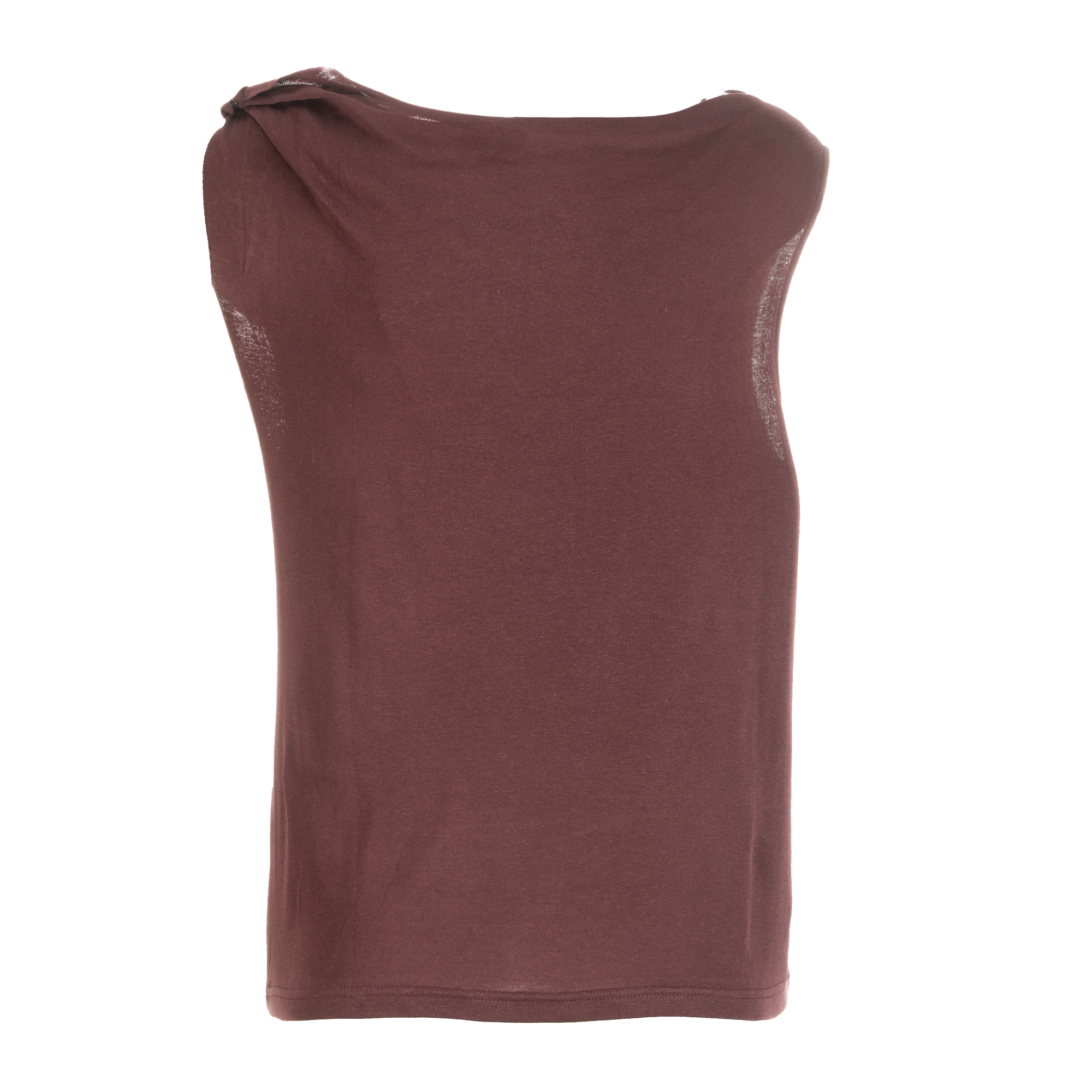 Débardeur asymétrique  - Marron