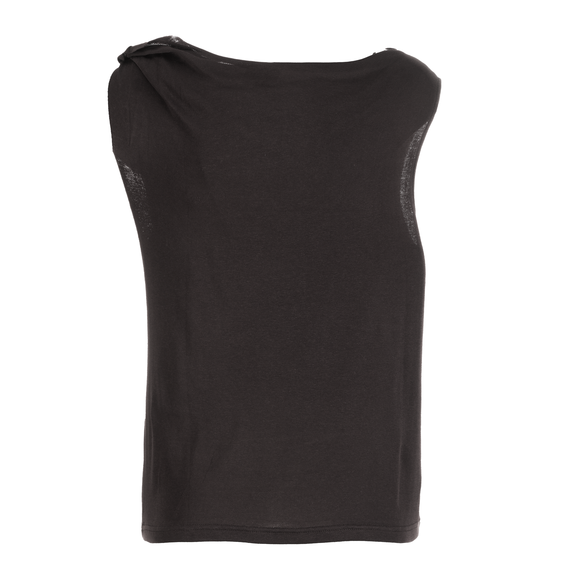 Débardeur asymétrique  - Marron