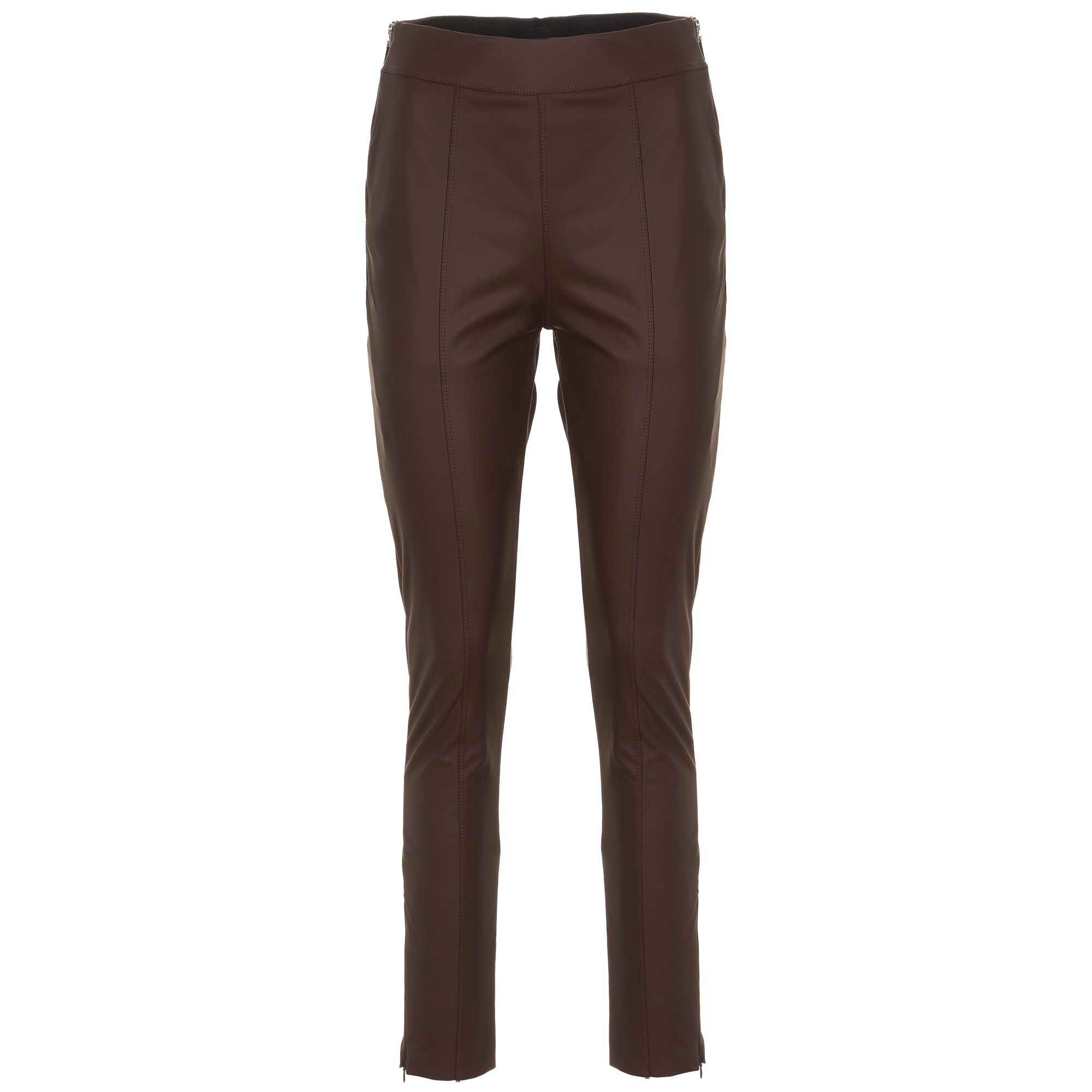 Legging simili cuir - Marron