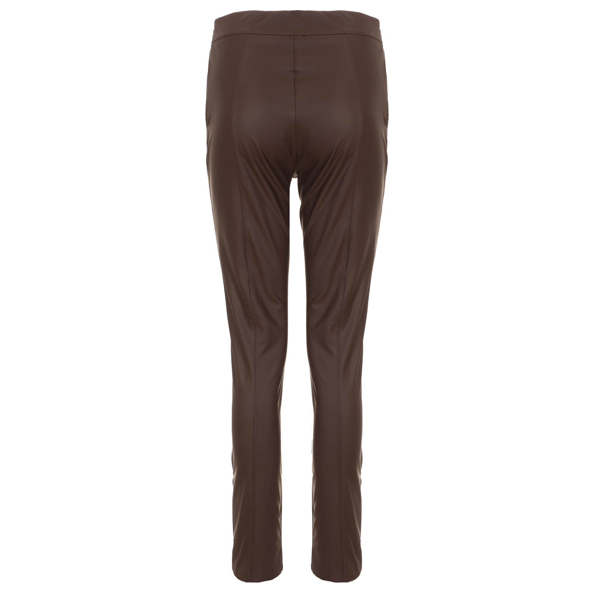 Legging simili cuir - Marron