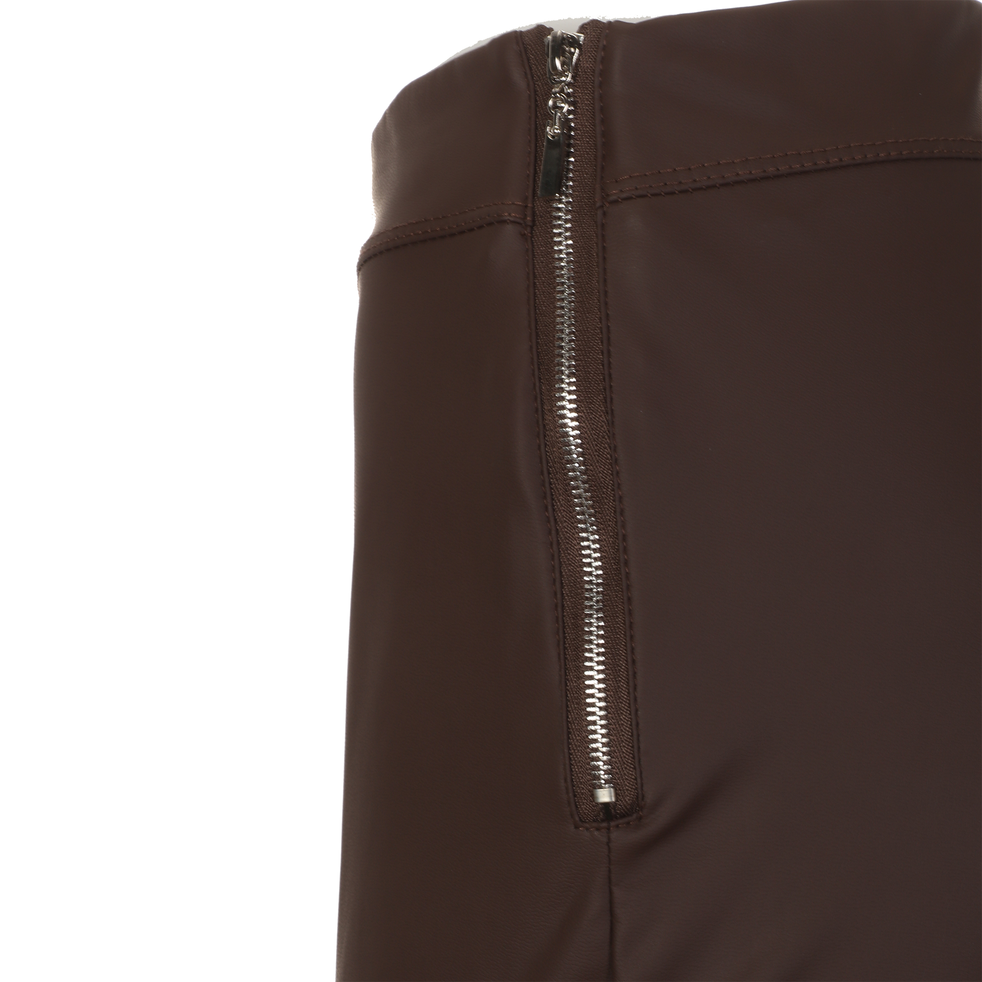 Legging simili cuir - Marron