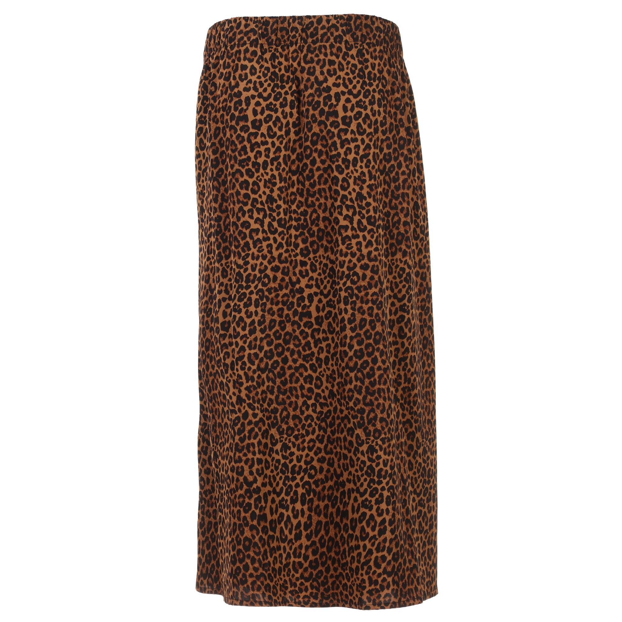 Jupe longue en satin  - Marron
