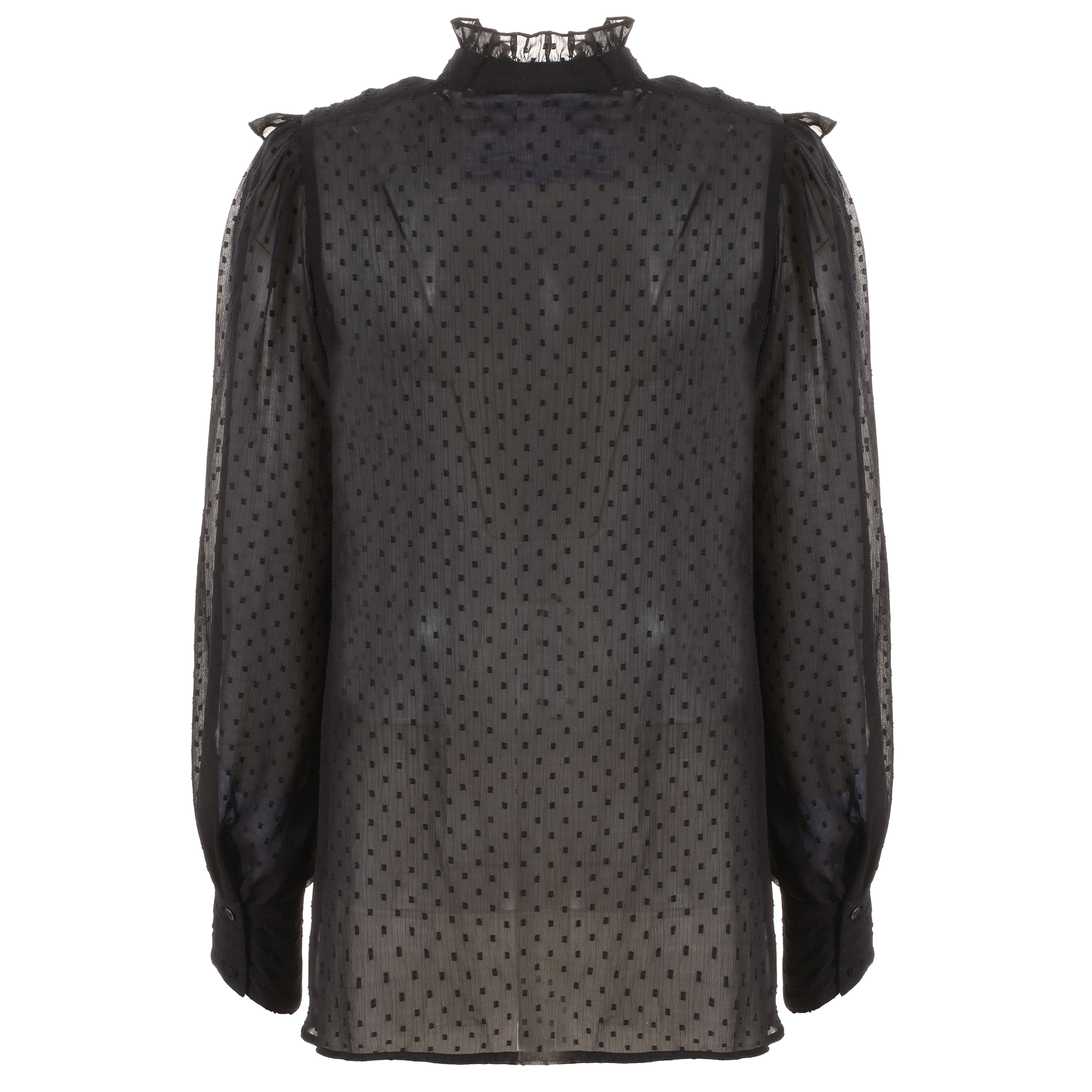 Chemise plumetis  - Noir