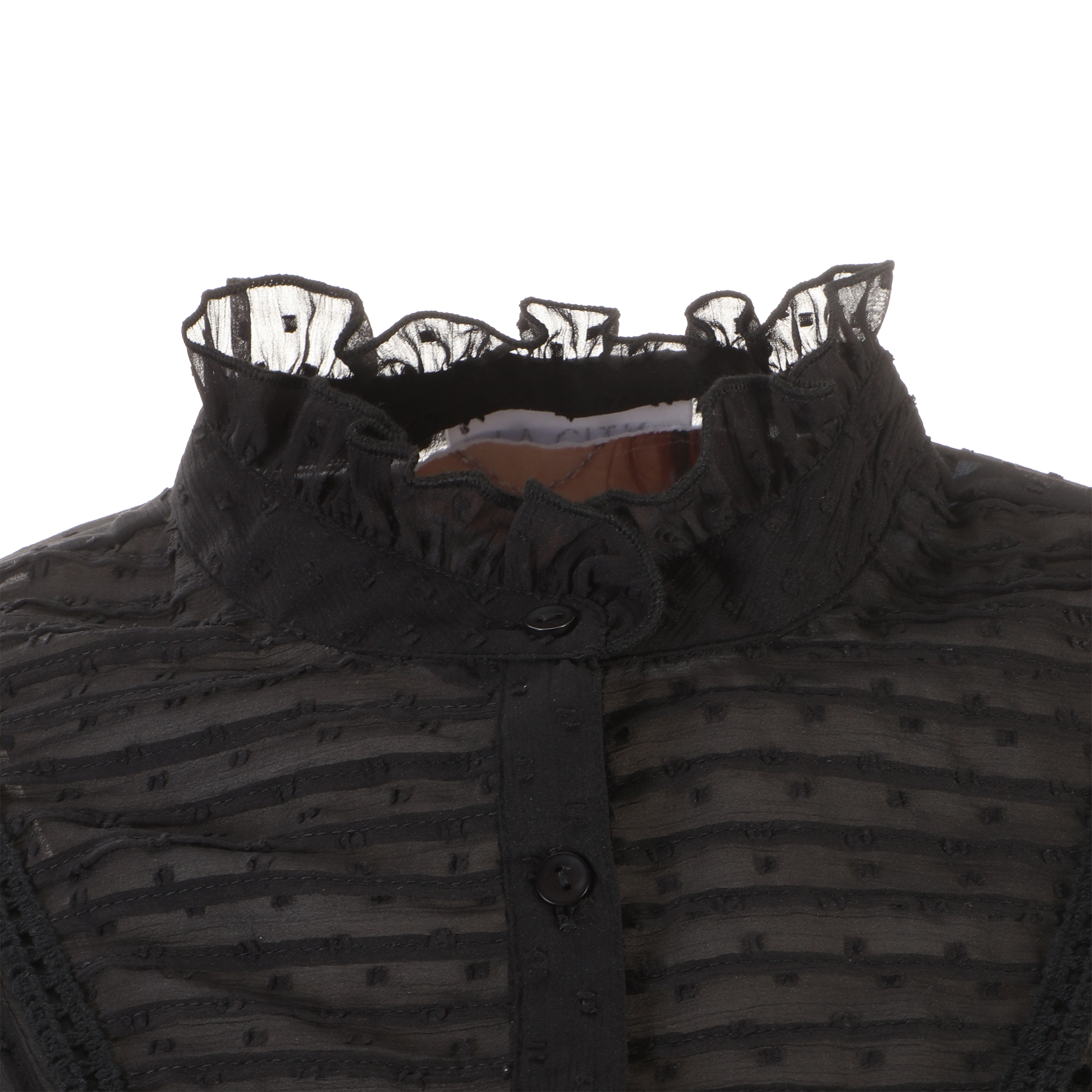 Chemise plumetis  - Noir