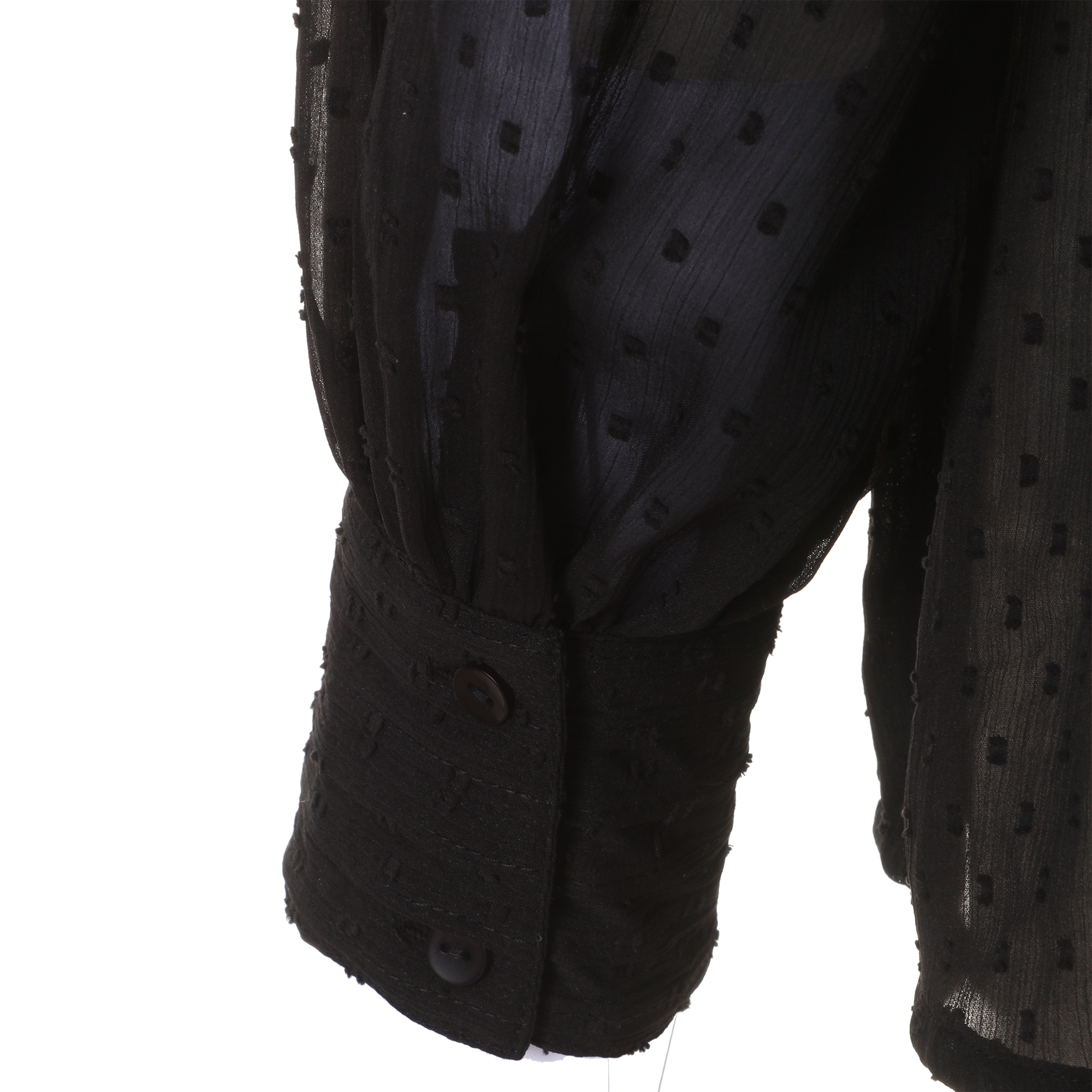 Chemise plumetis  - Noir