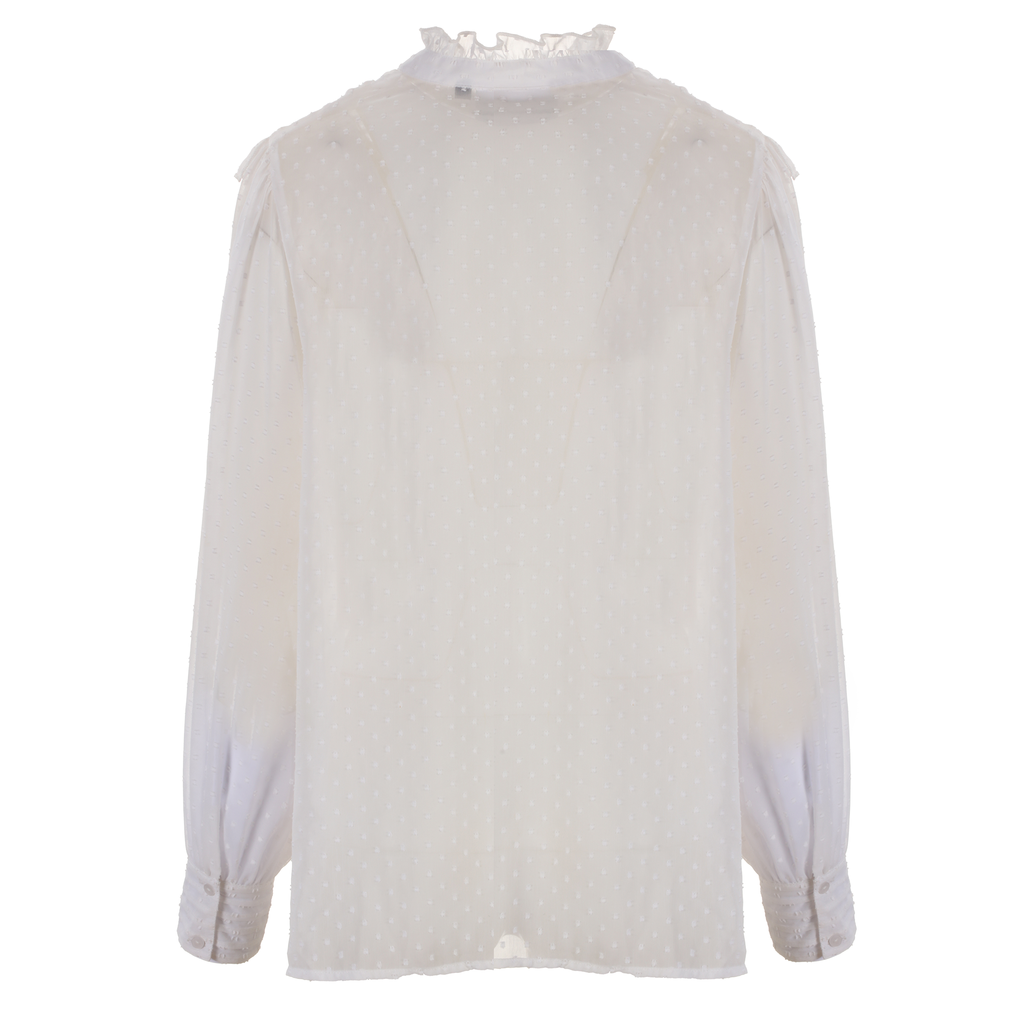 Chemise plumetis  - Blanc