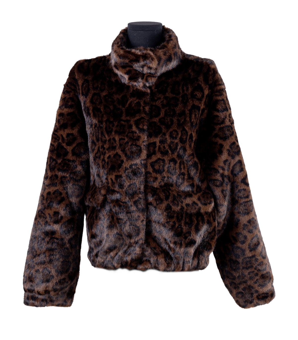 Veste boutonnée en fausse fourrure La City pour femme – du S au XL - Imprimé