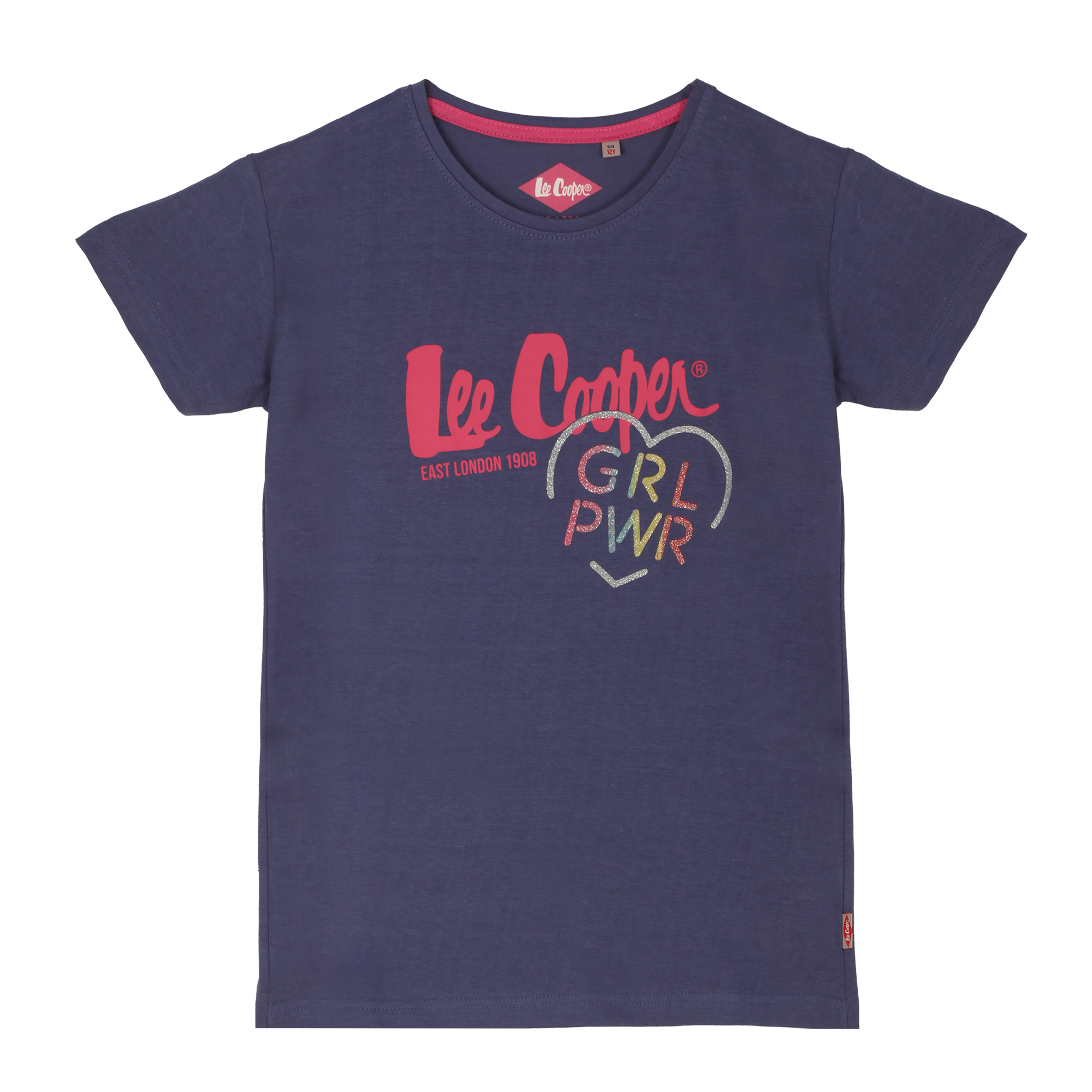 Tee-shirt manches courtes 4/14 ans - Bleu foncé