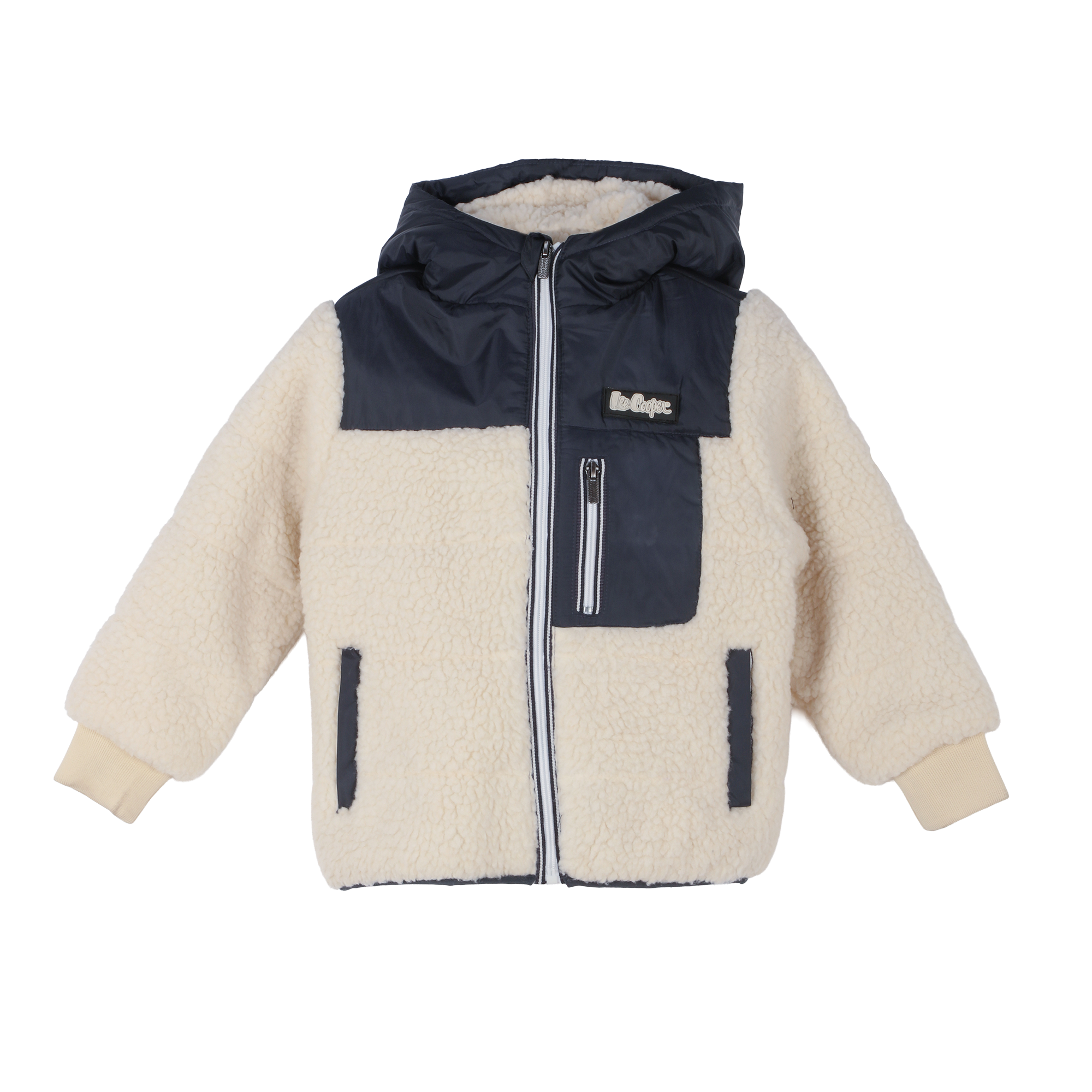 Veste sherpa - Bleu foncé