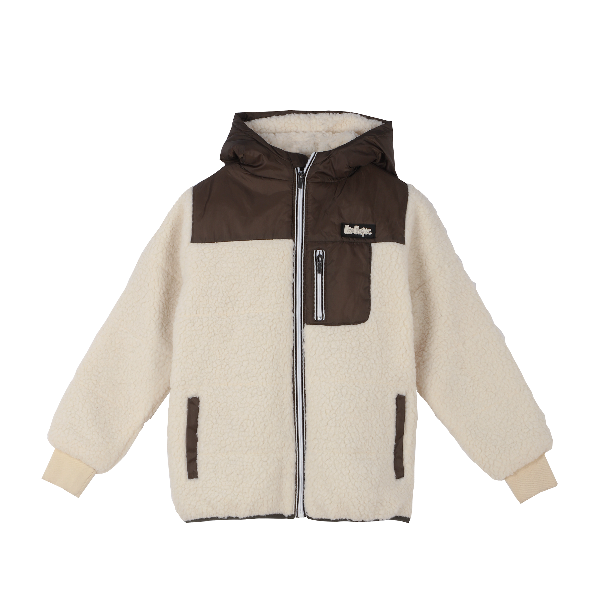 Veste sherpa - Bleu foncé