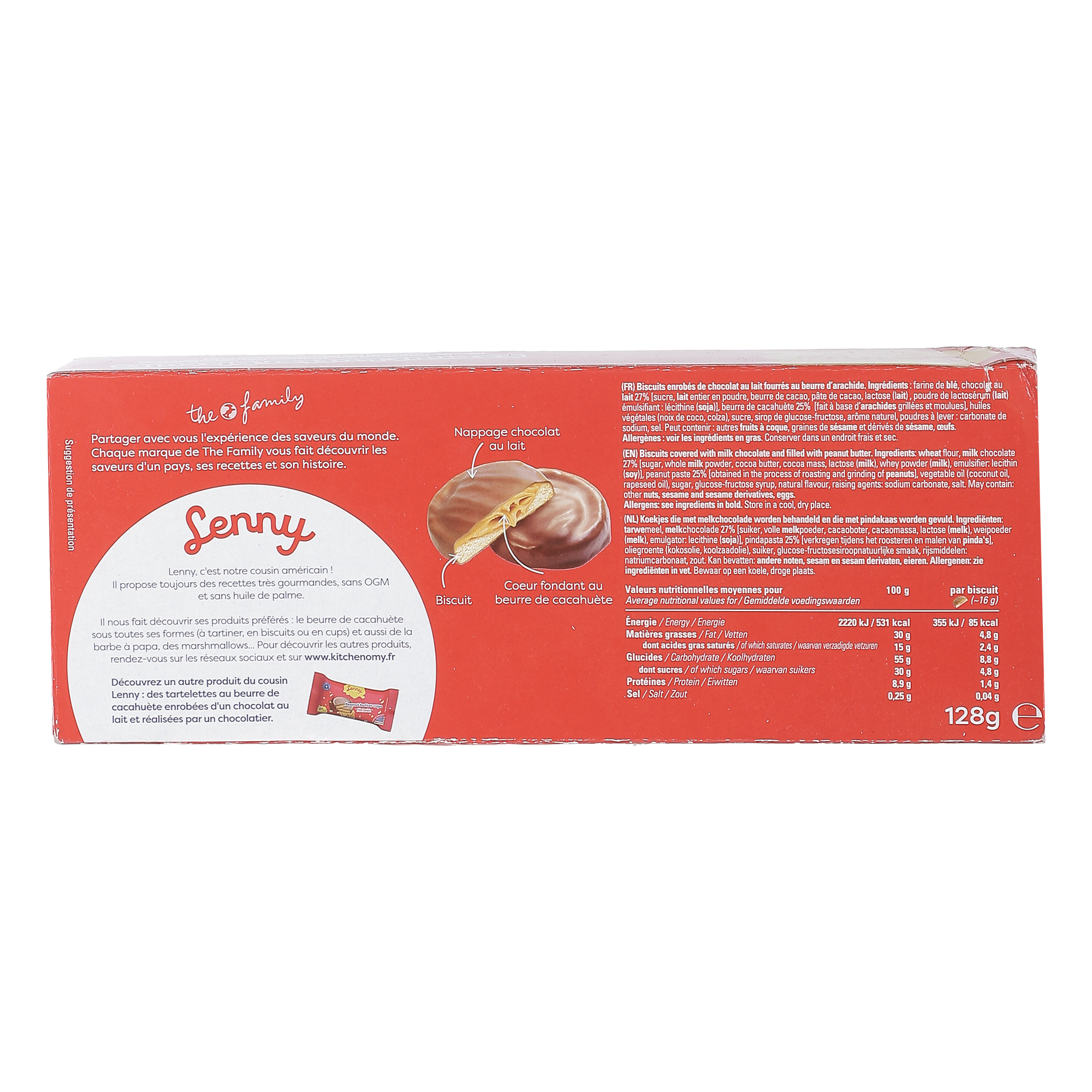 Paquet de biscuit beurre de cacahuètes