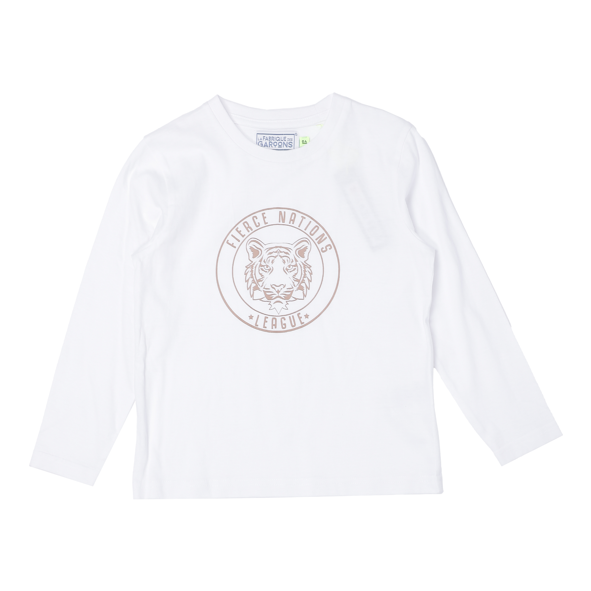 Tee-shirt manches longues avec animation 3/12 ans - Blanc