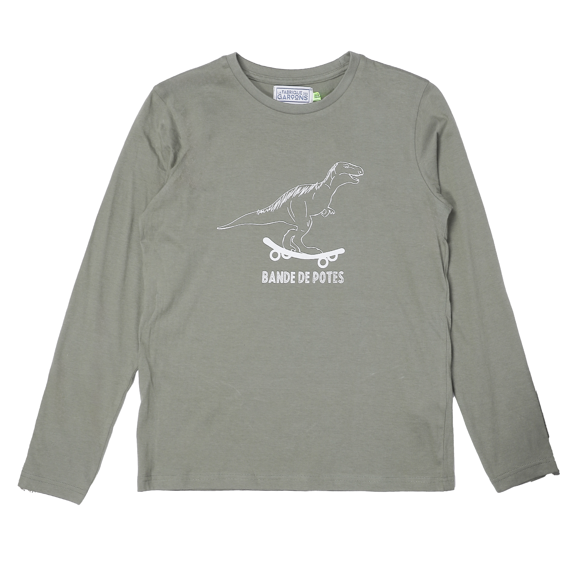 Tee-shirt manches longues avec animation 3/12 ans - Blanc