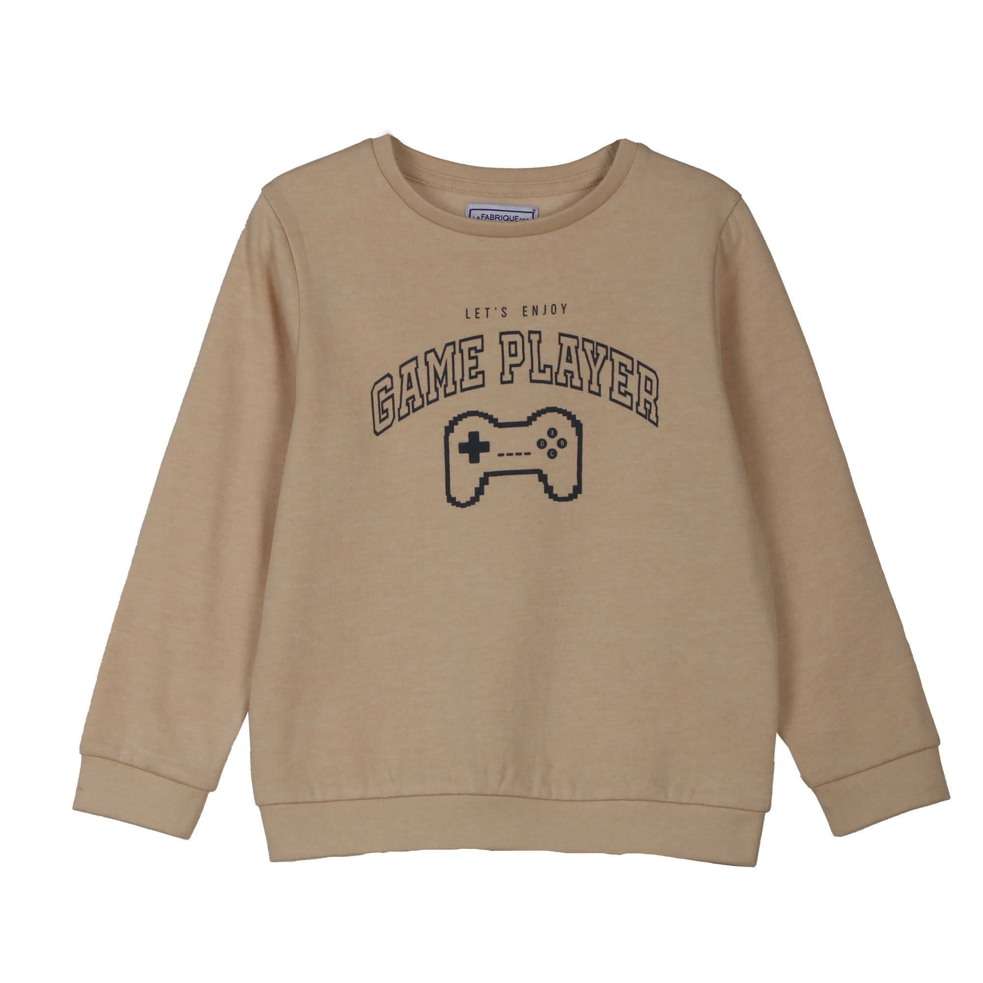 Sweat avec animation 3/6 ans  - Beige
