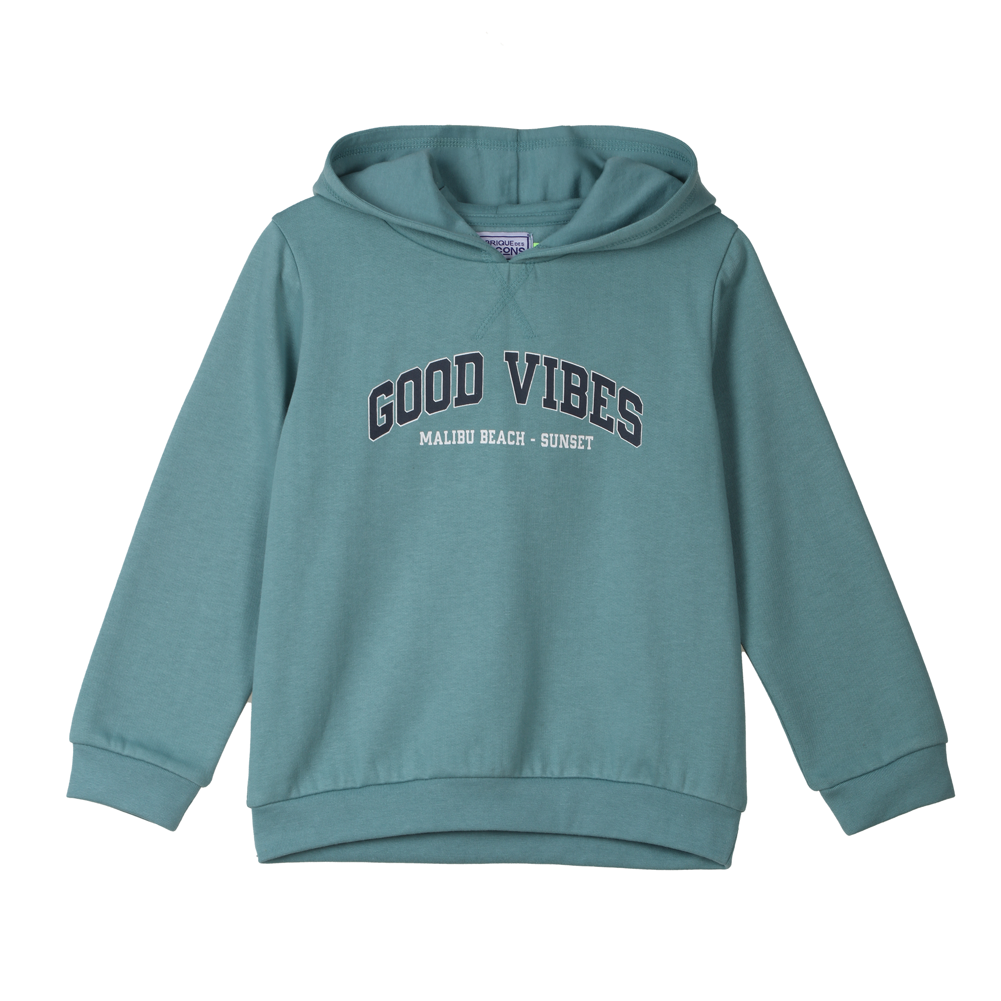 Sweat à capuche avec animation 3/6 ans - Vert