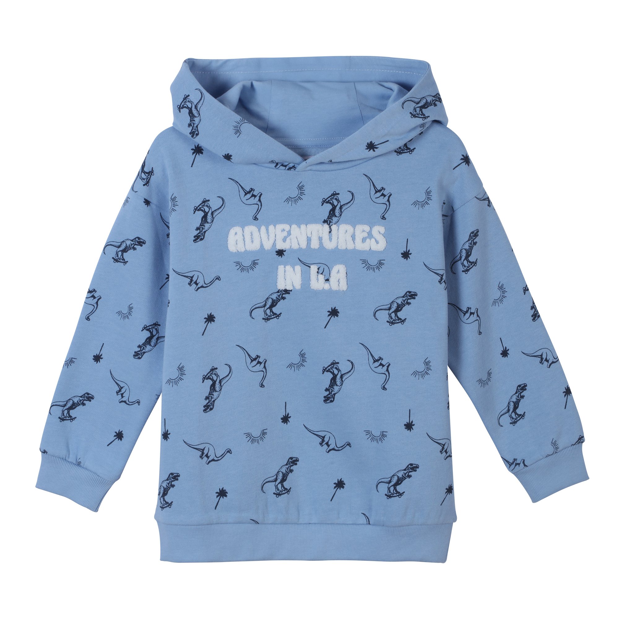 Sweat à capuche avec animation 3/10 ans - Bleu