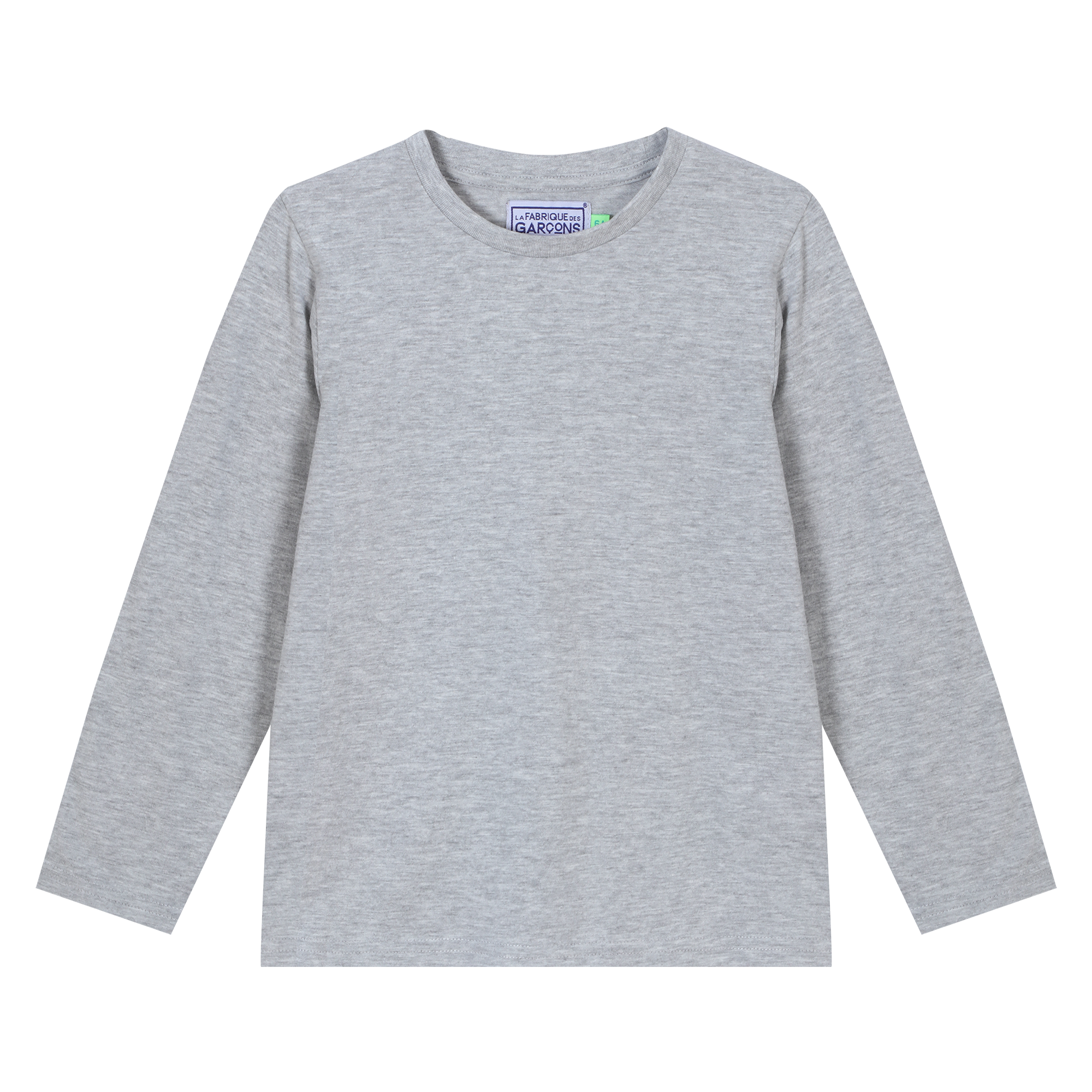 Tee-shirt uni manches longues 3/12 ans - Kaki