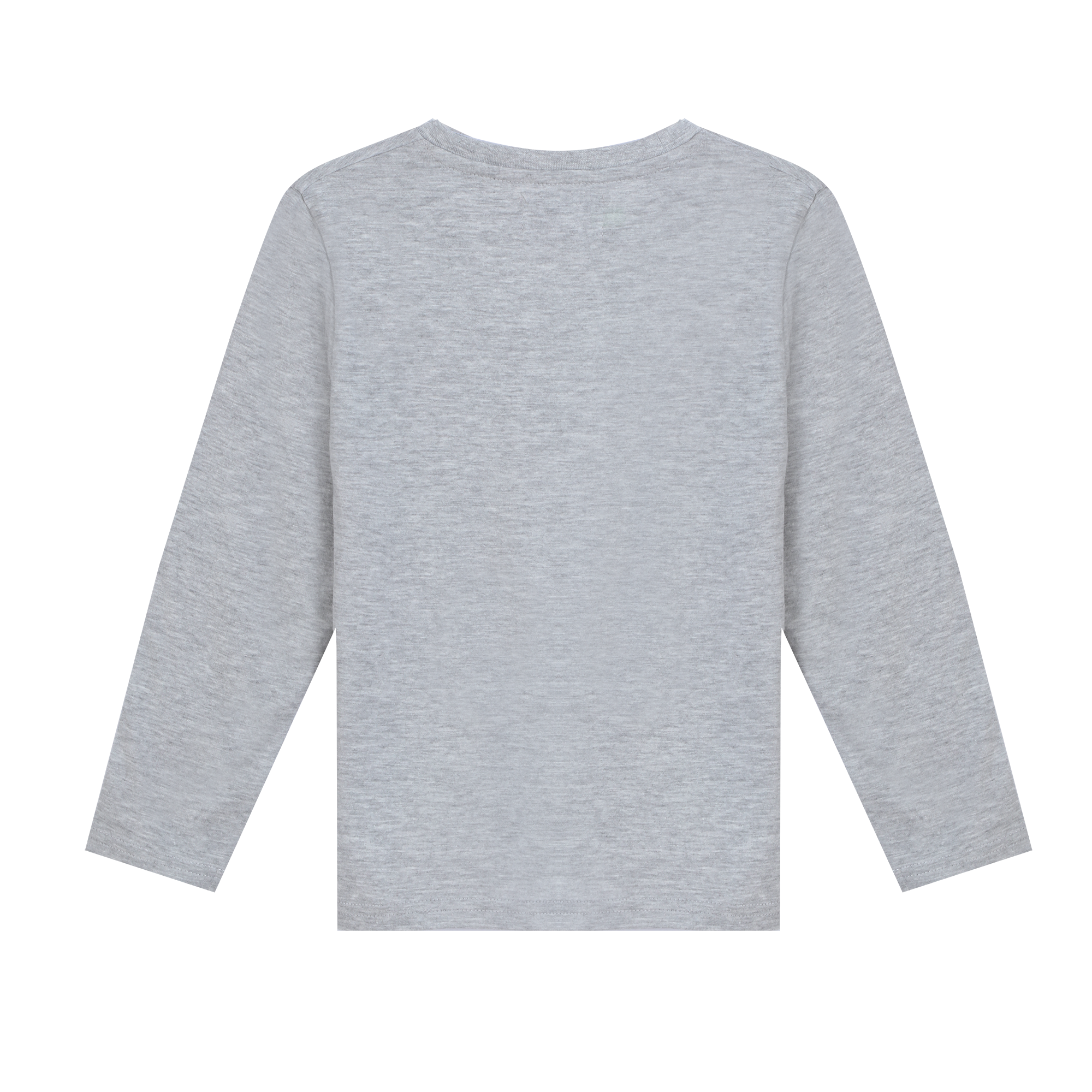 Tee-shirt uni manches longues 3/12 ans - Bleu foncé