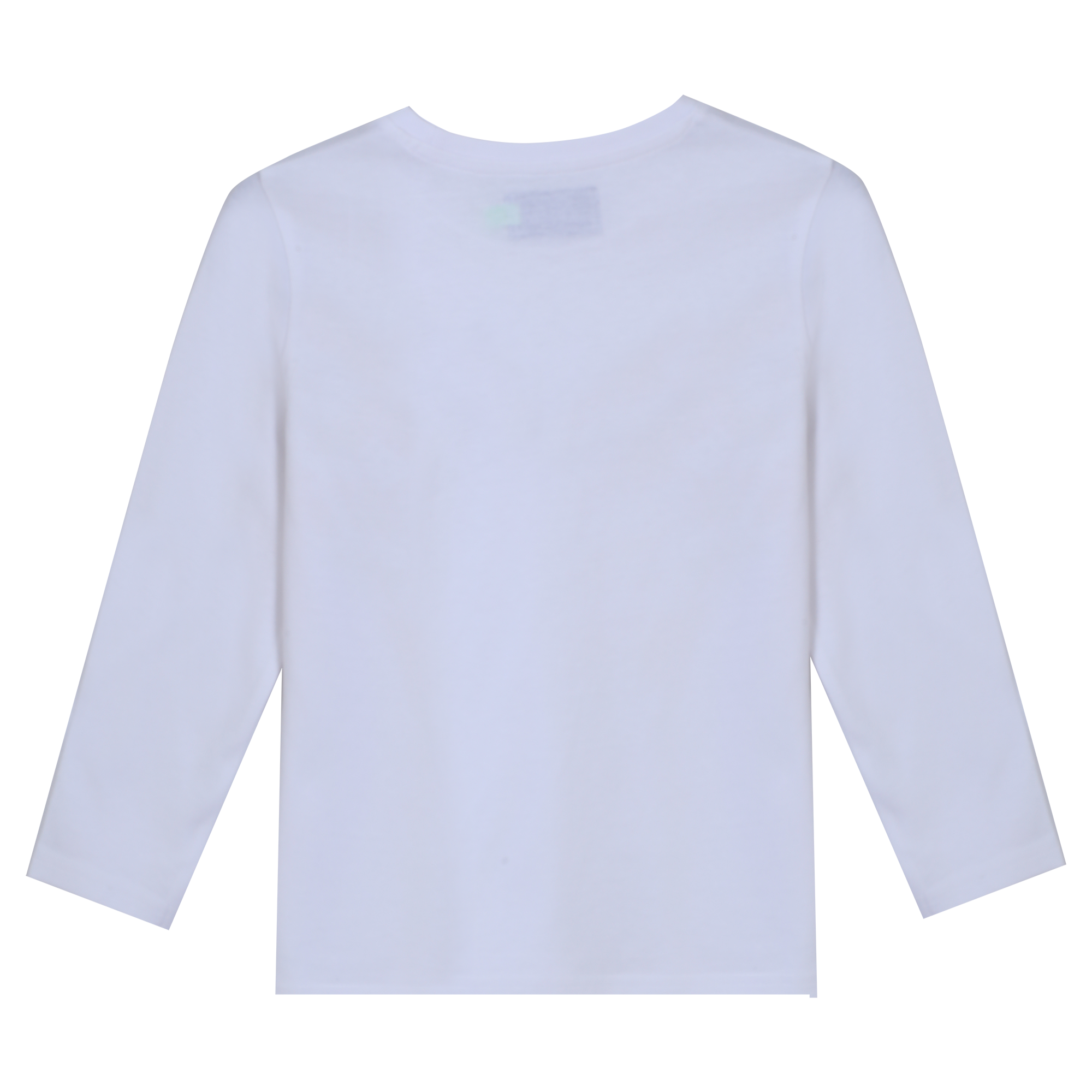 Tee-shirt uni manches longues 3/12 ans - Bleu foncé