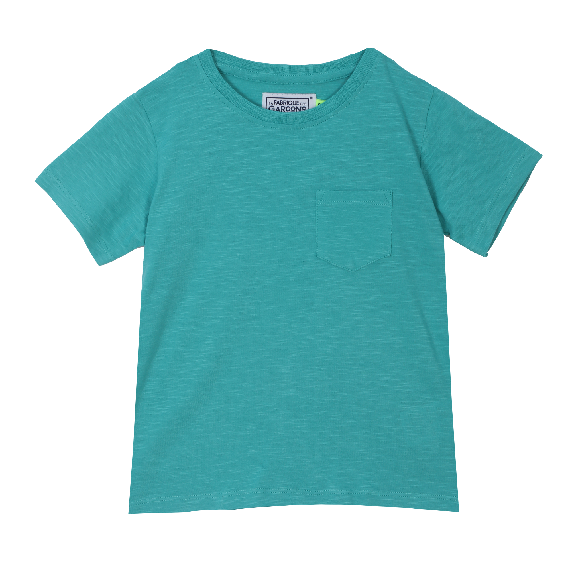 Tee-shirt manches courtes avec poche 3/6 ans  - Bleu foncé