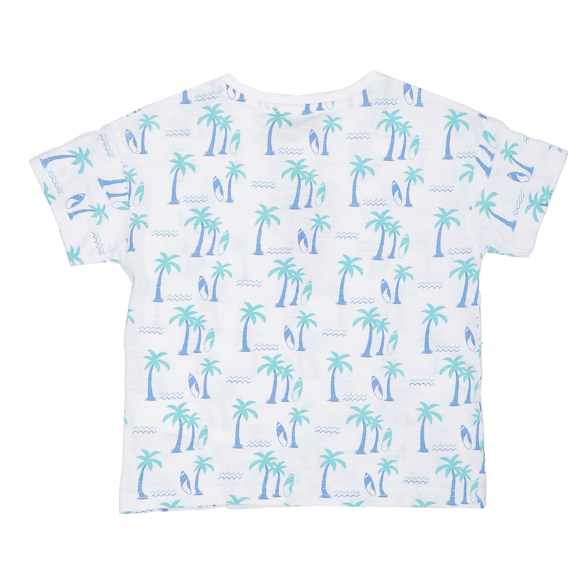 Tee-shirt manches courtes col tunisien 3/6 ans - Imprimé