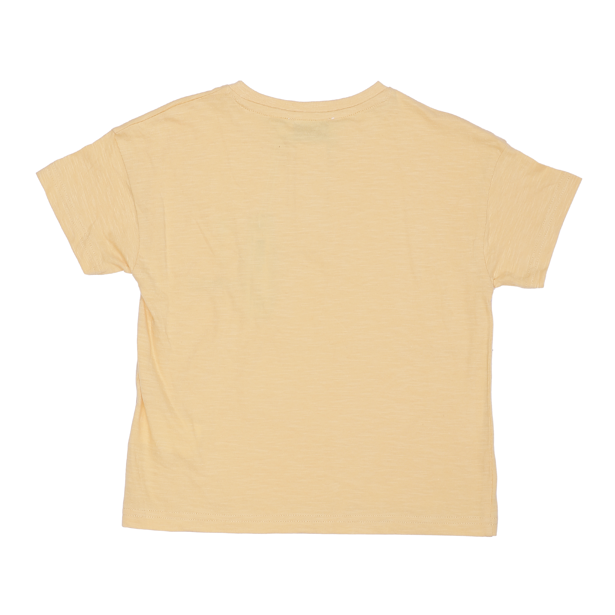 Tee-shirt manches courtes col tunisien 3/6 ans - Jaune