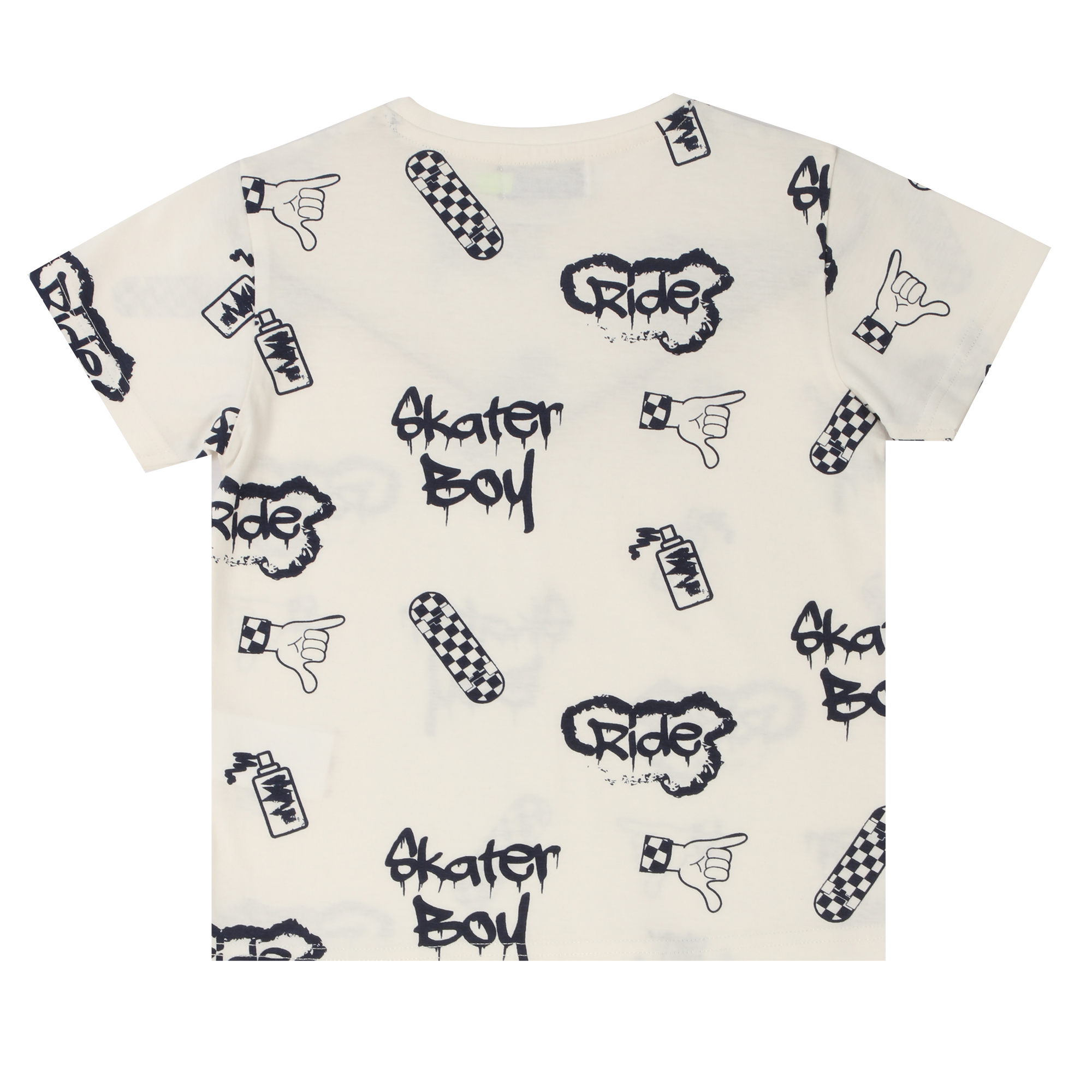 Lot de 2 tee-shirts manches courtes avec animations 3/12 ans - Vert