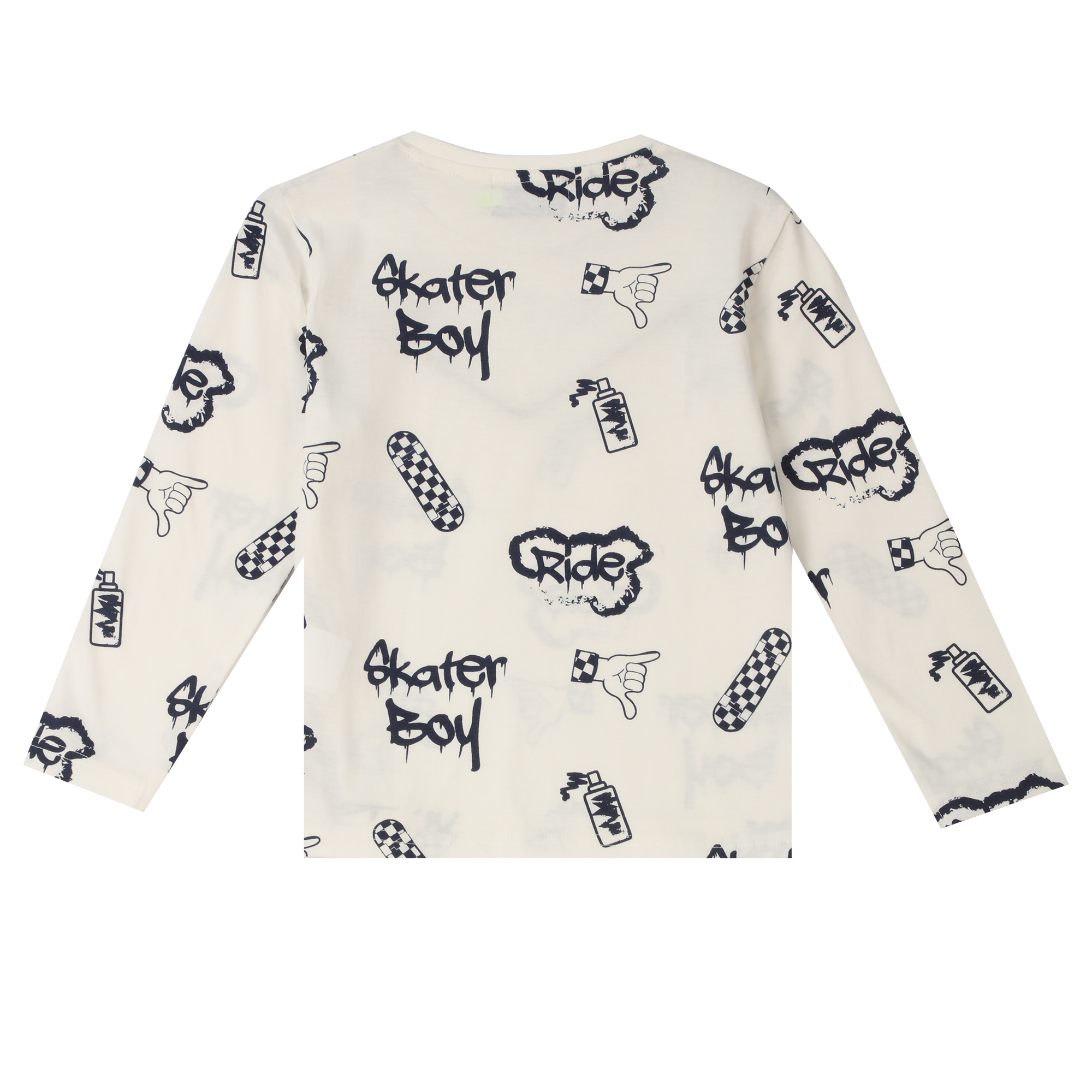 Lot de 2 tee-shirts manches longues avec animation 3/12 ans - Bleu foncé