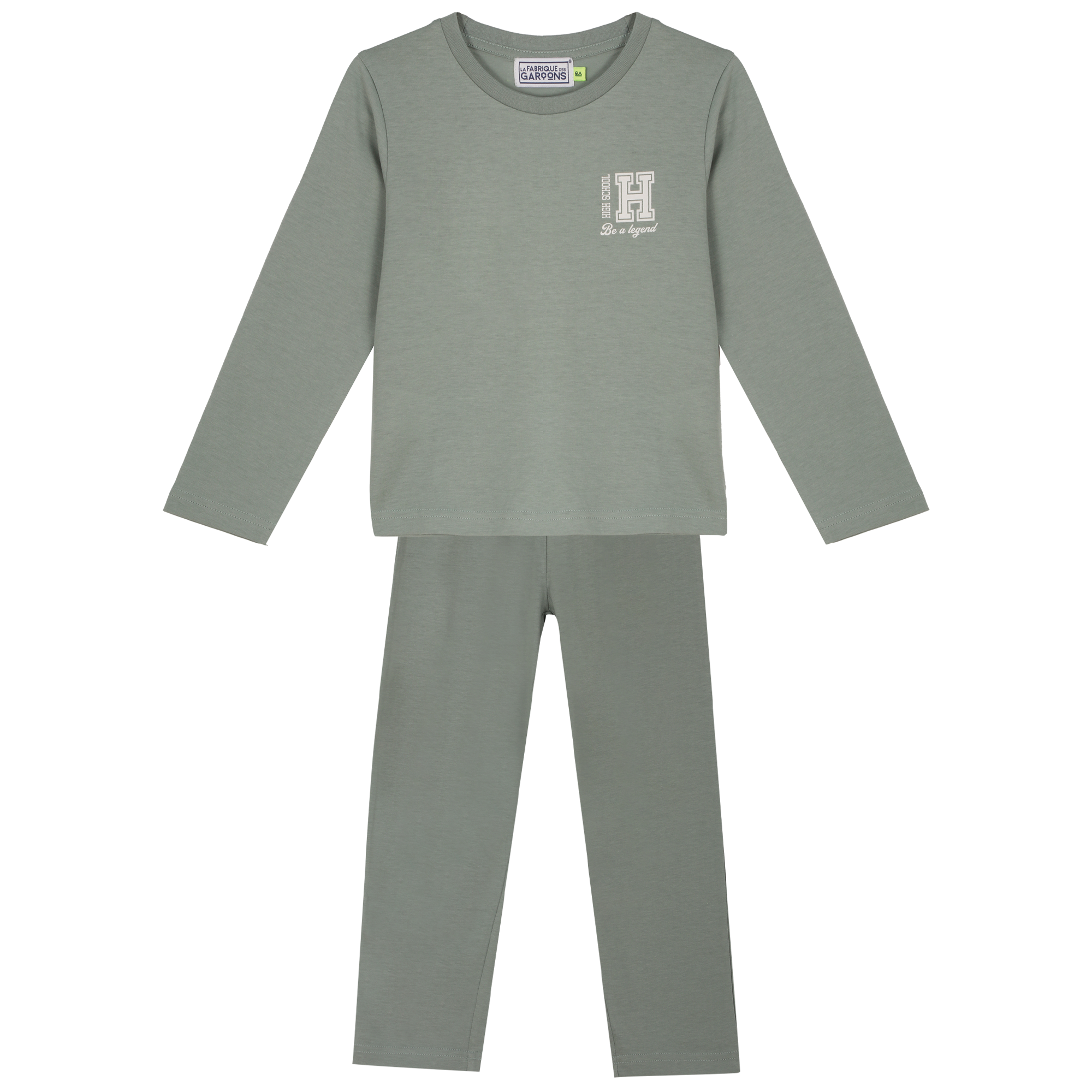 Pyjama en jersey 3/12 ans - Vert