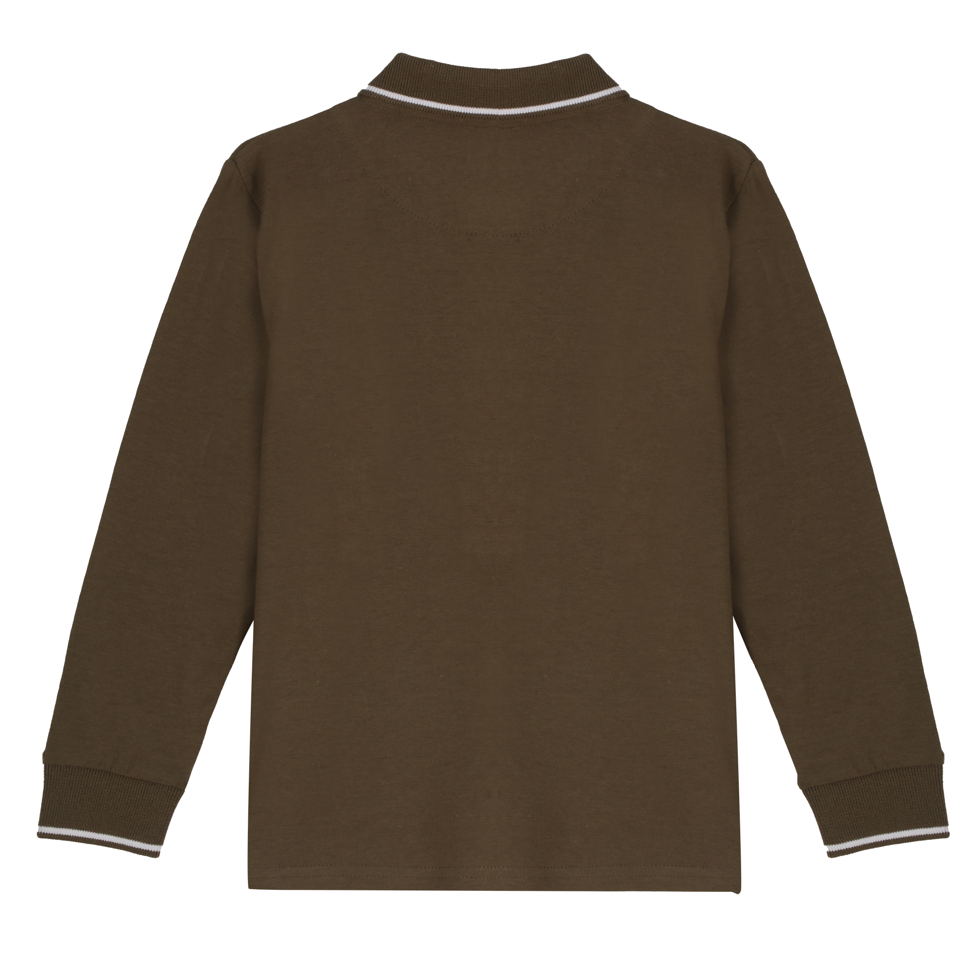 Polo manches longues 3/12 ans - Kaki