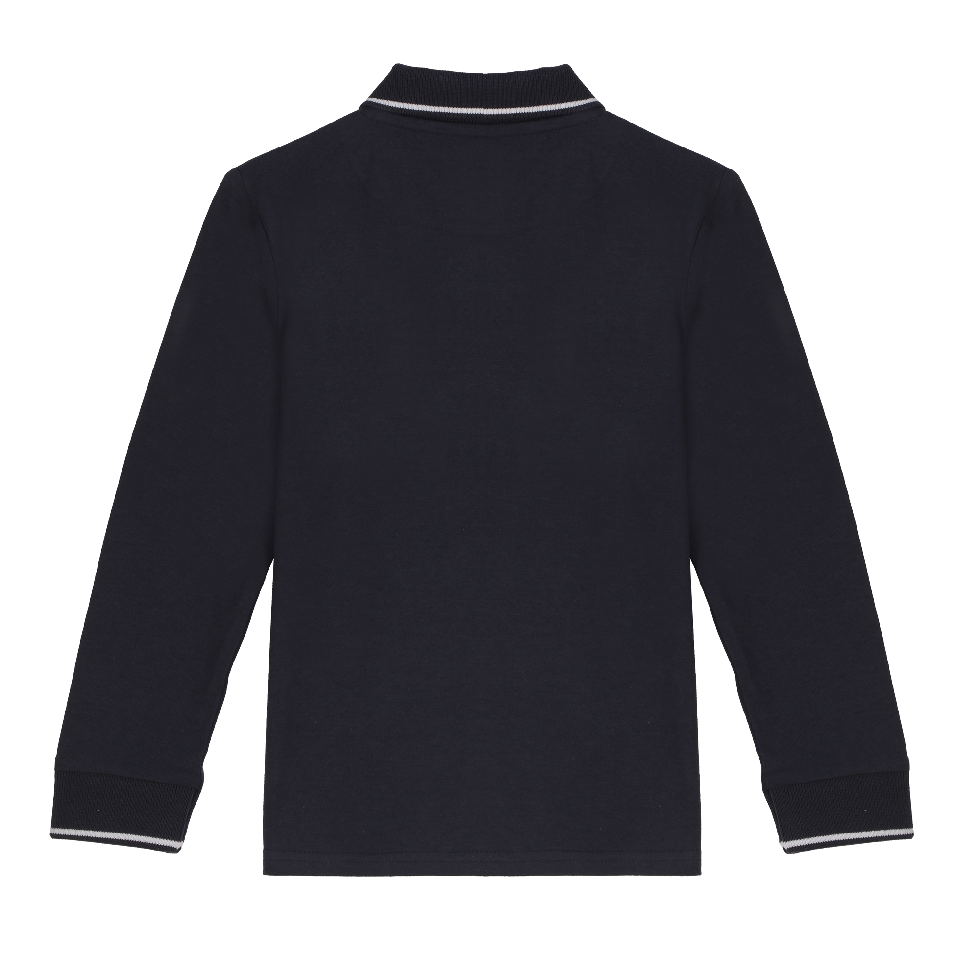 Polo manches longues 3/12 ans - Bleu foncé