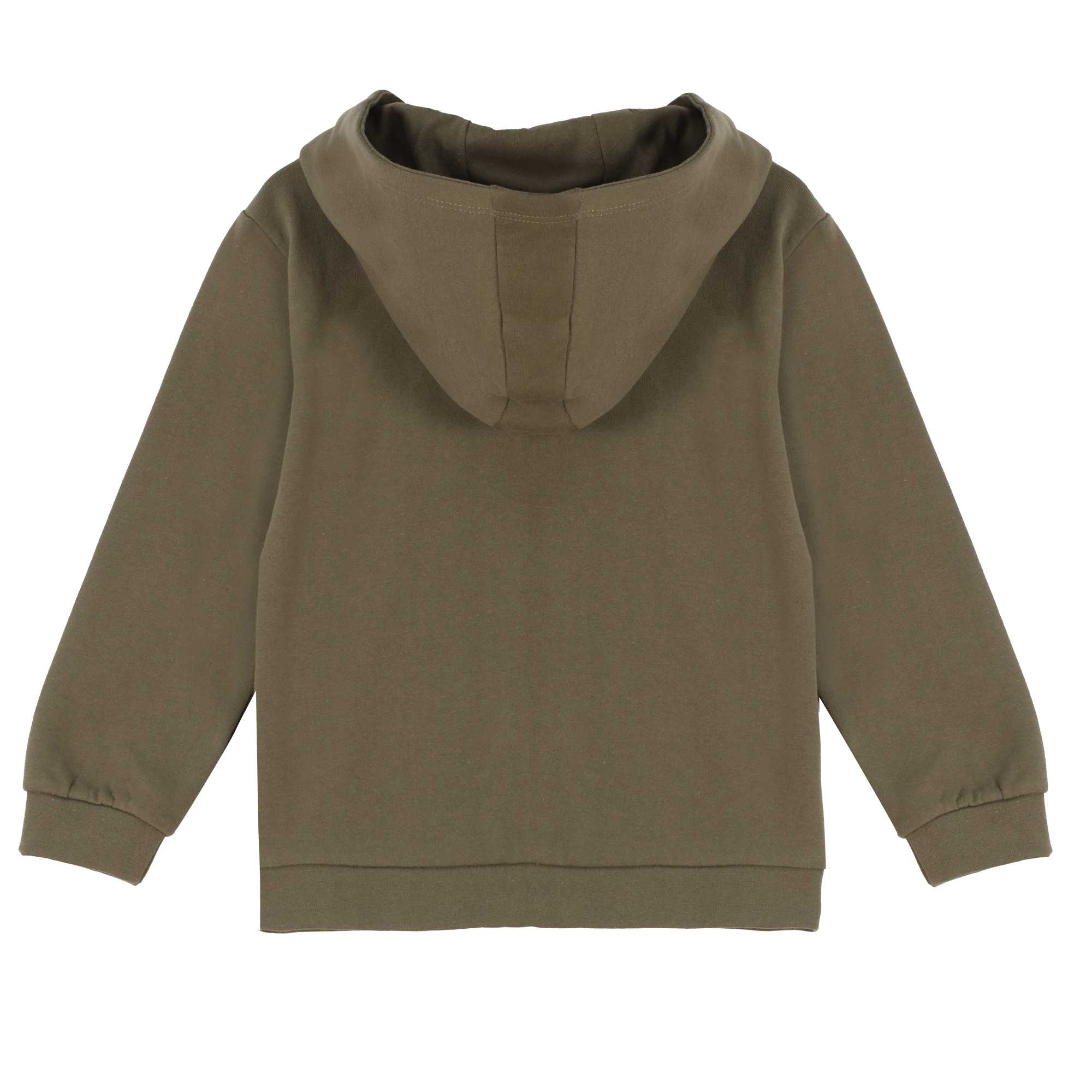 Sweat zippé à capuche 3/12 ans - Kaki