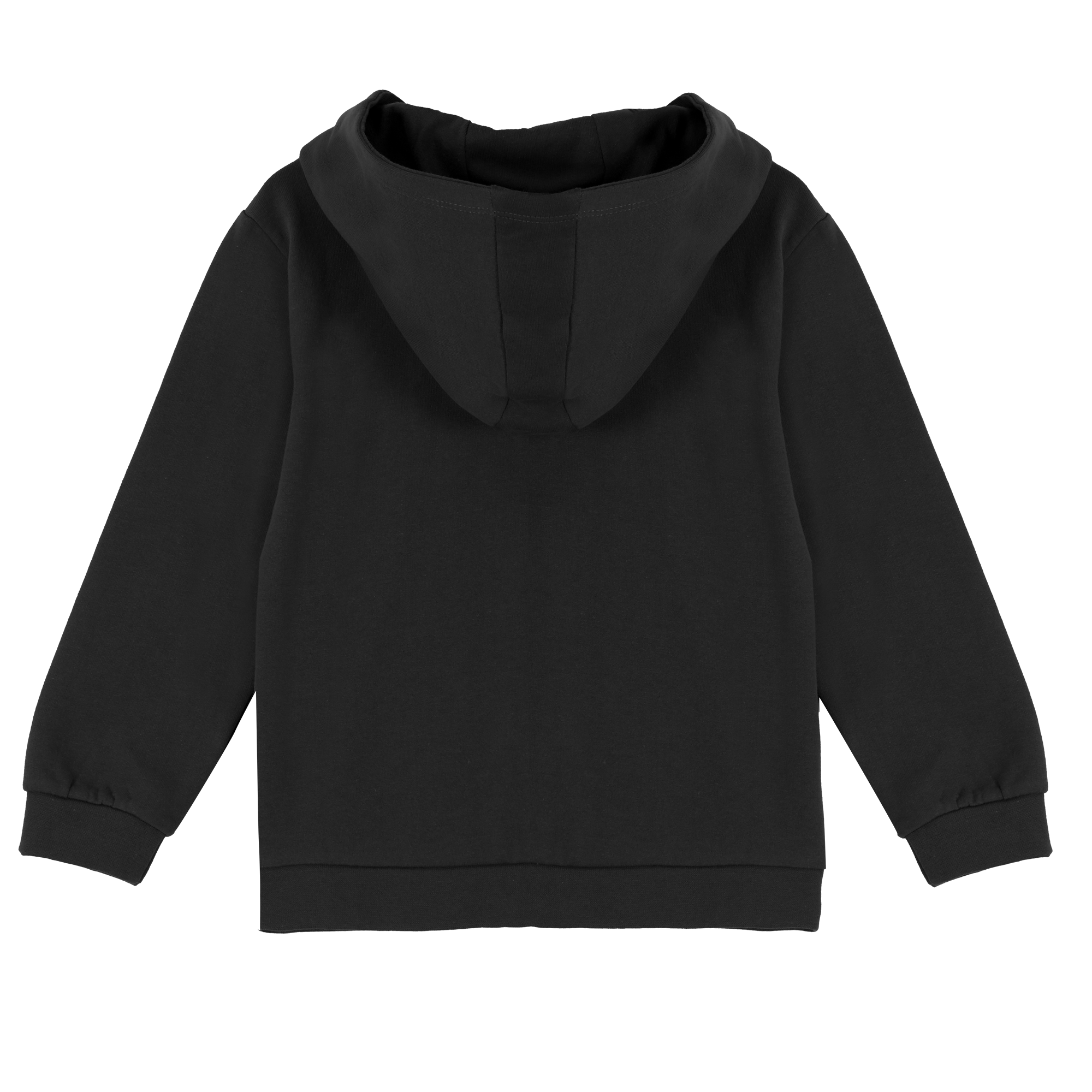 Sweat zippé à capuche 3/12 ans - Noir