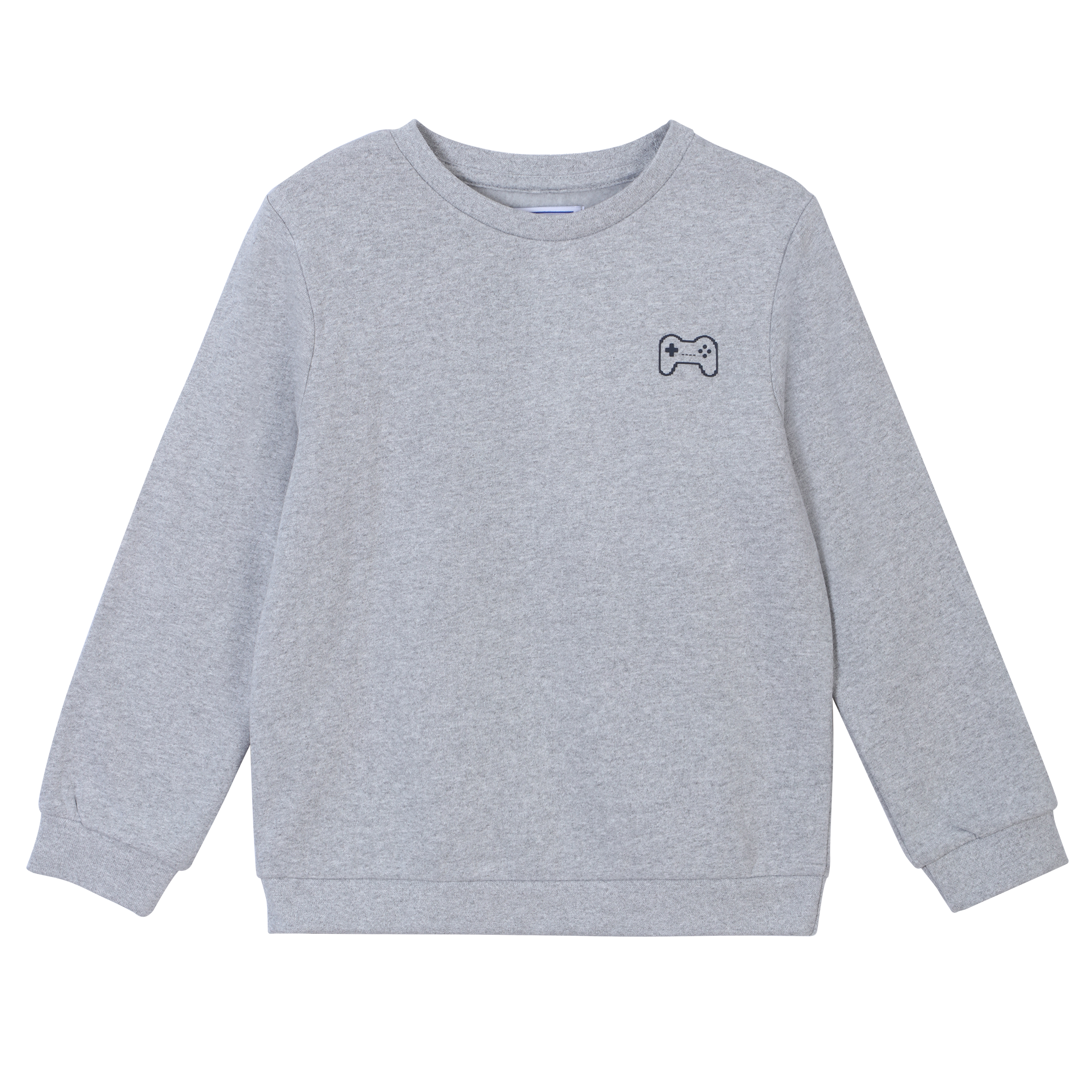 Sweat col rond avec animation 3/12 ans - Bleu foncé