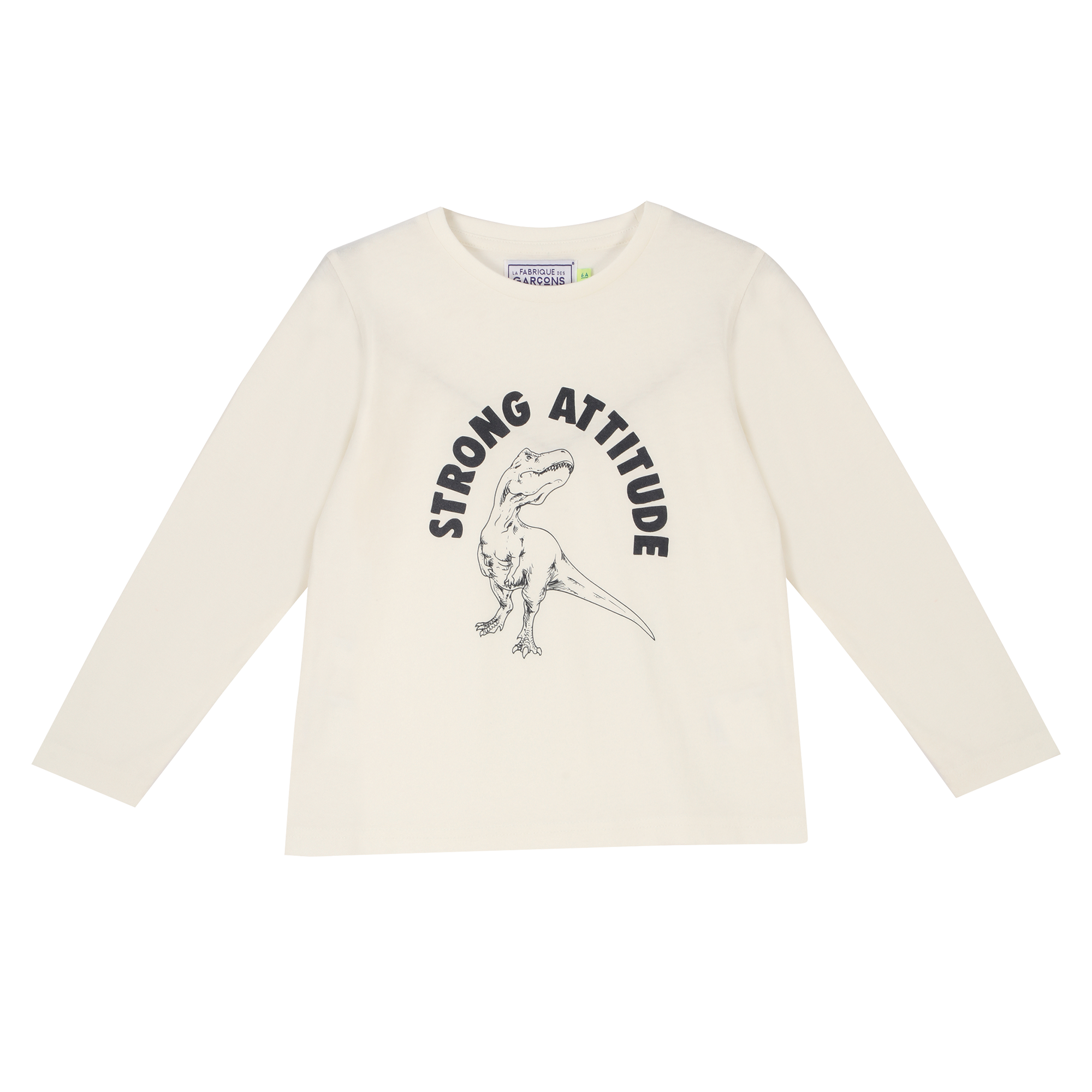 Tee-shirt manches longues avec animation 3/12 ans - Blanc