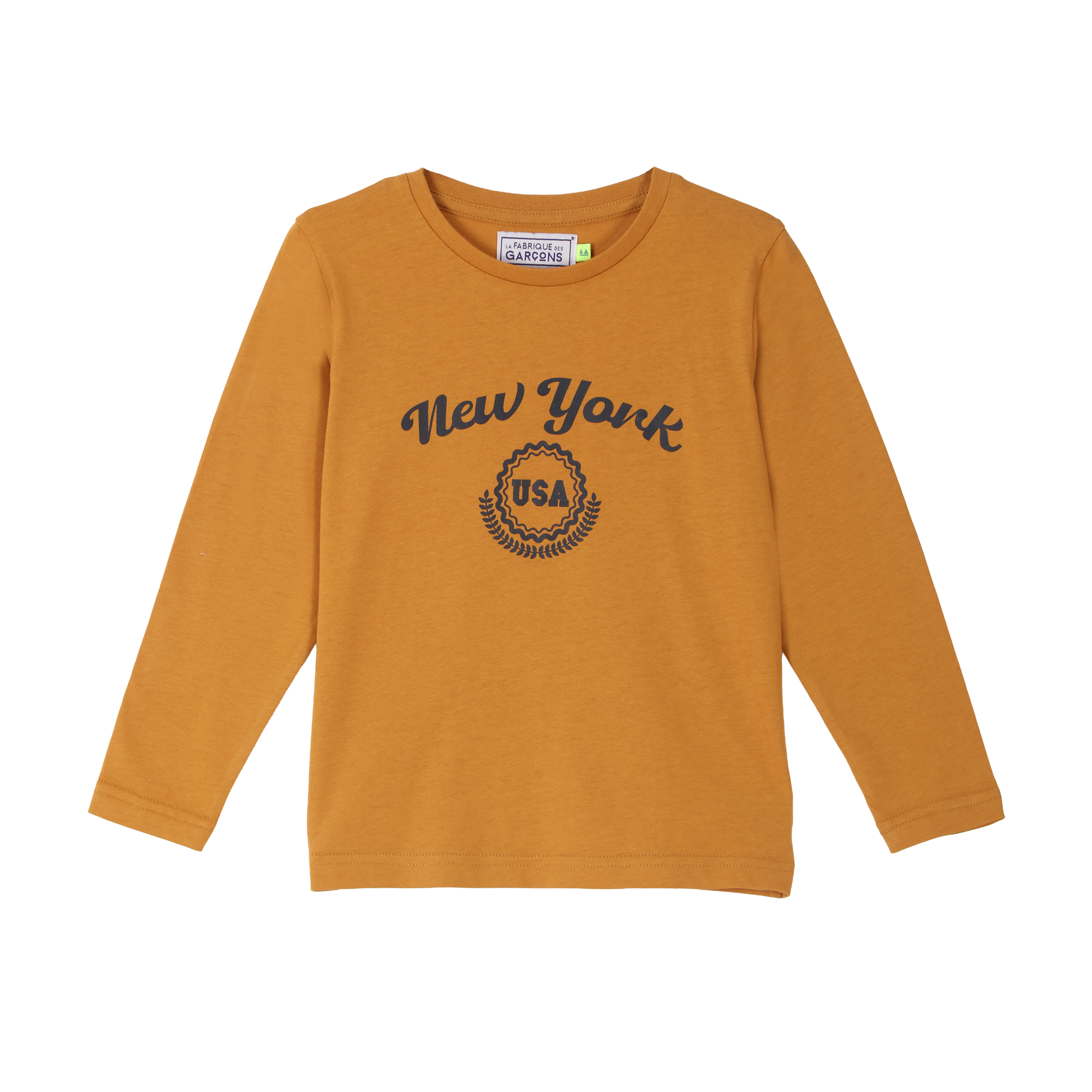 Tee-shirt manches longues avec animation 3/12 ans - Jaune