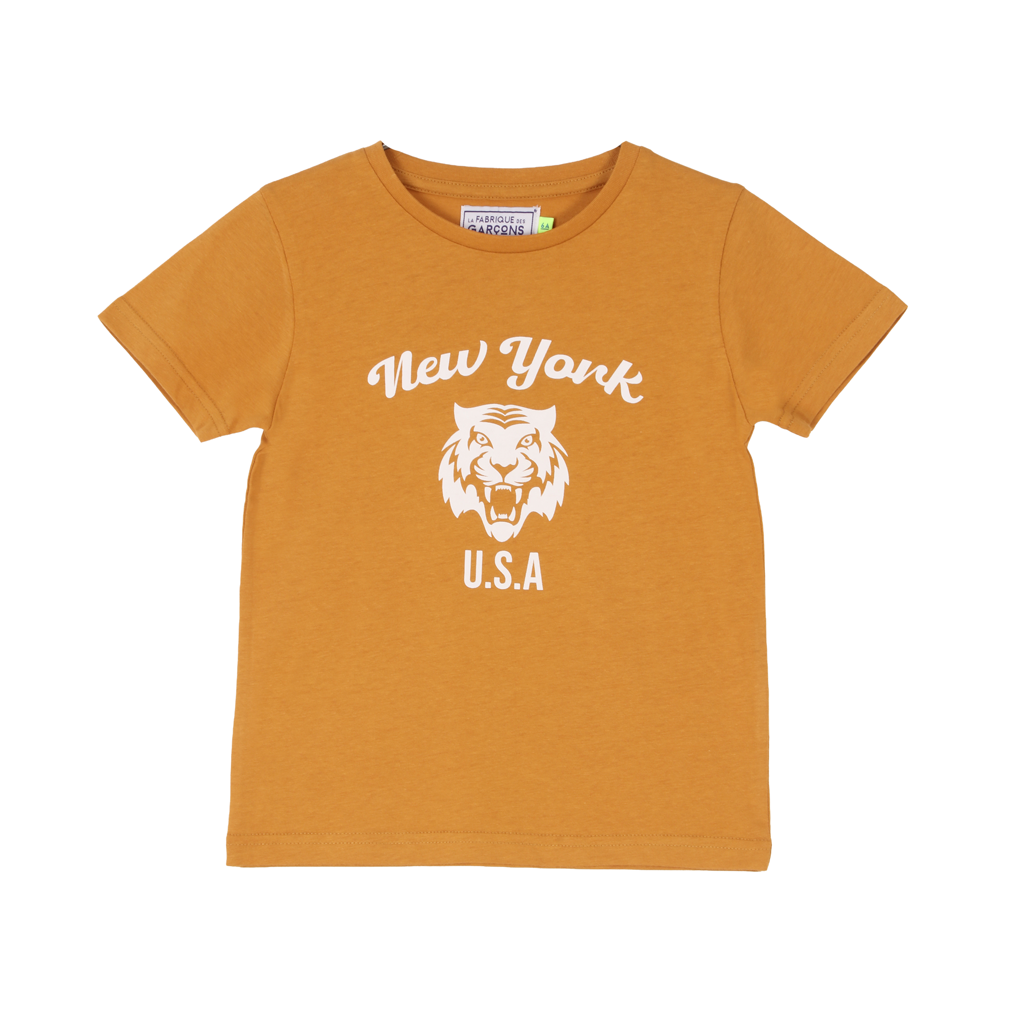 Tee-shirt manches courtes avec animation 3/12 ans - Jaune