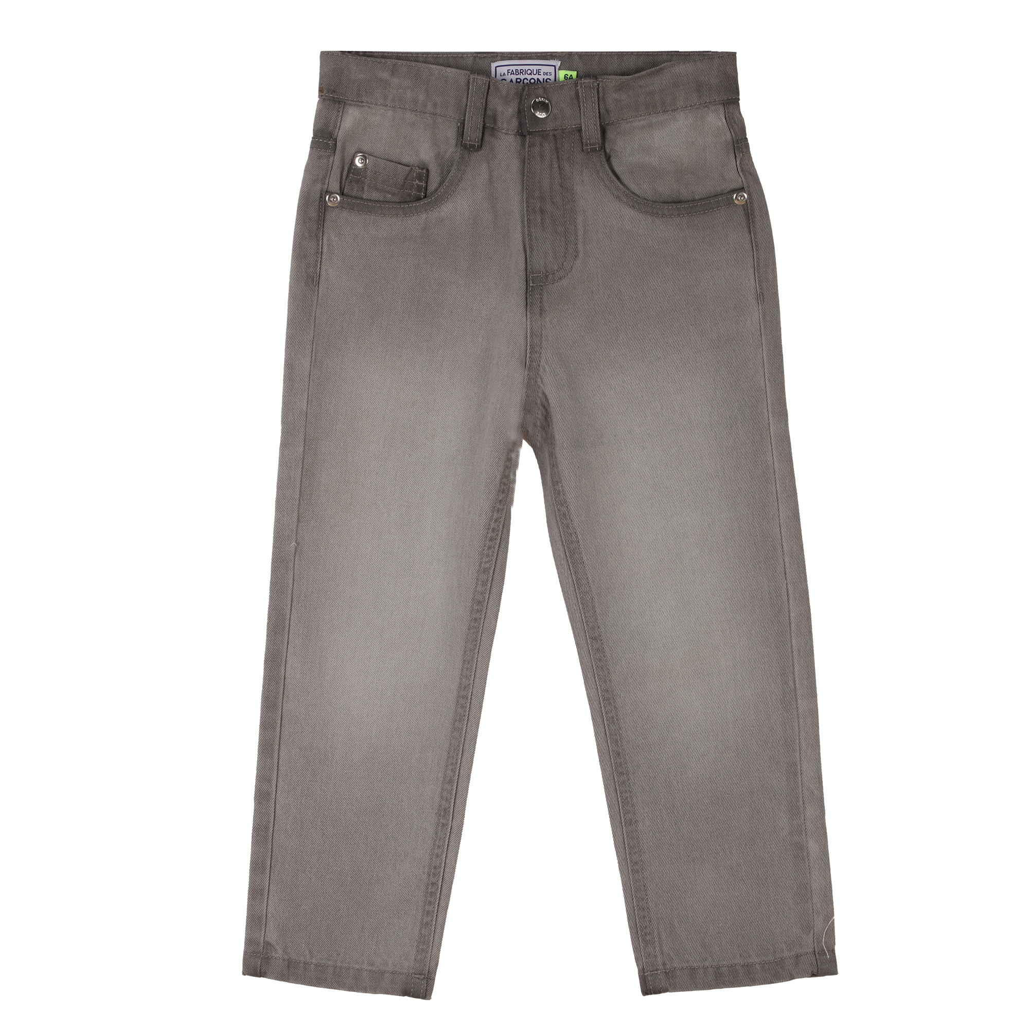 Jean coupe droite 3/12 ans - Gris