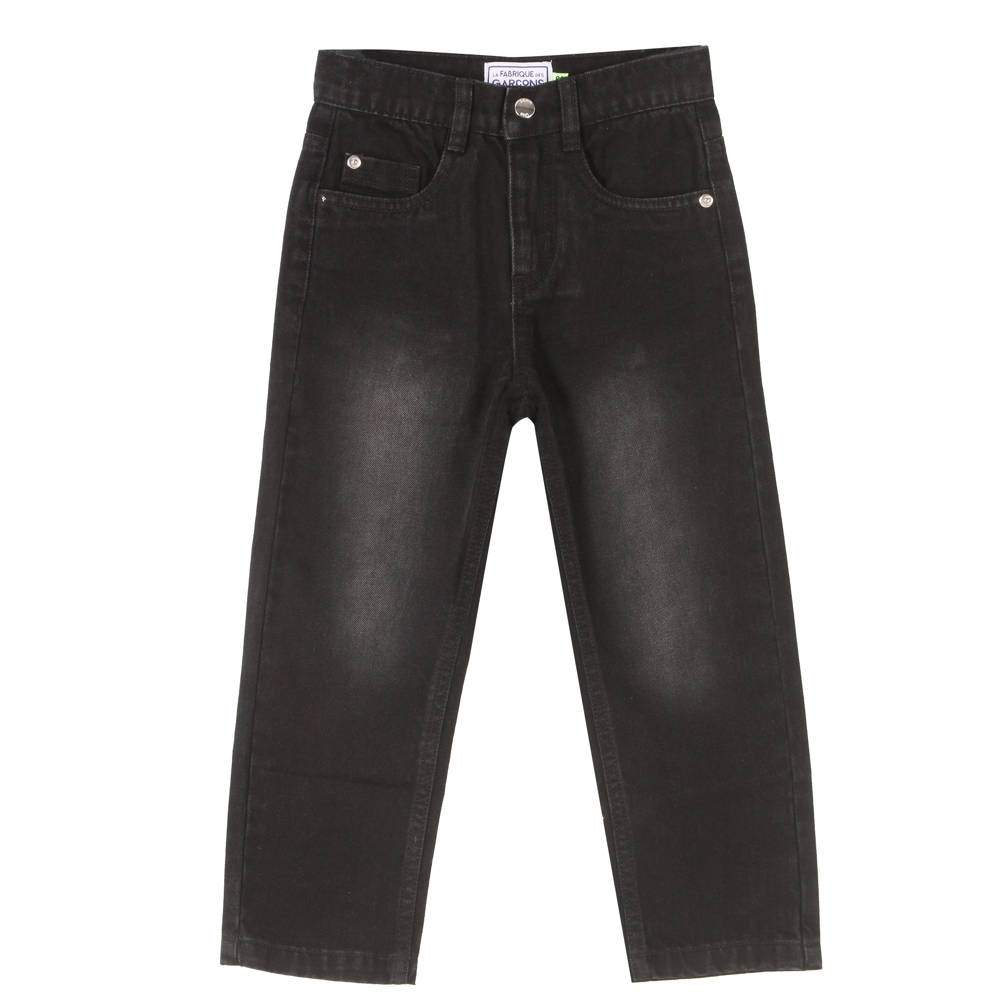Jean coupe droite 3/12 ans - Noir